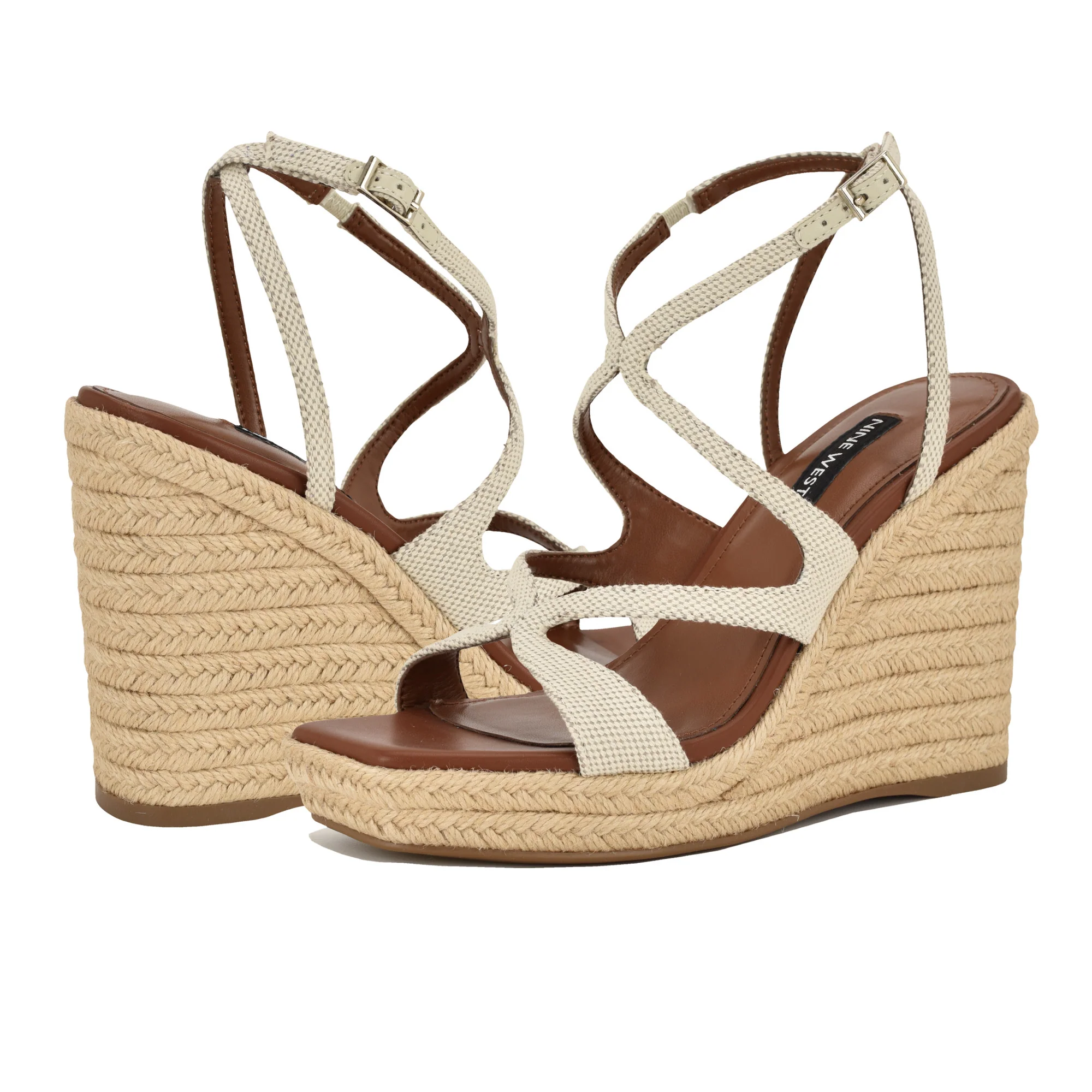 NINE WEST ADRIANE2 CREAM13897/JACQUARD FABRIC - Image 6