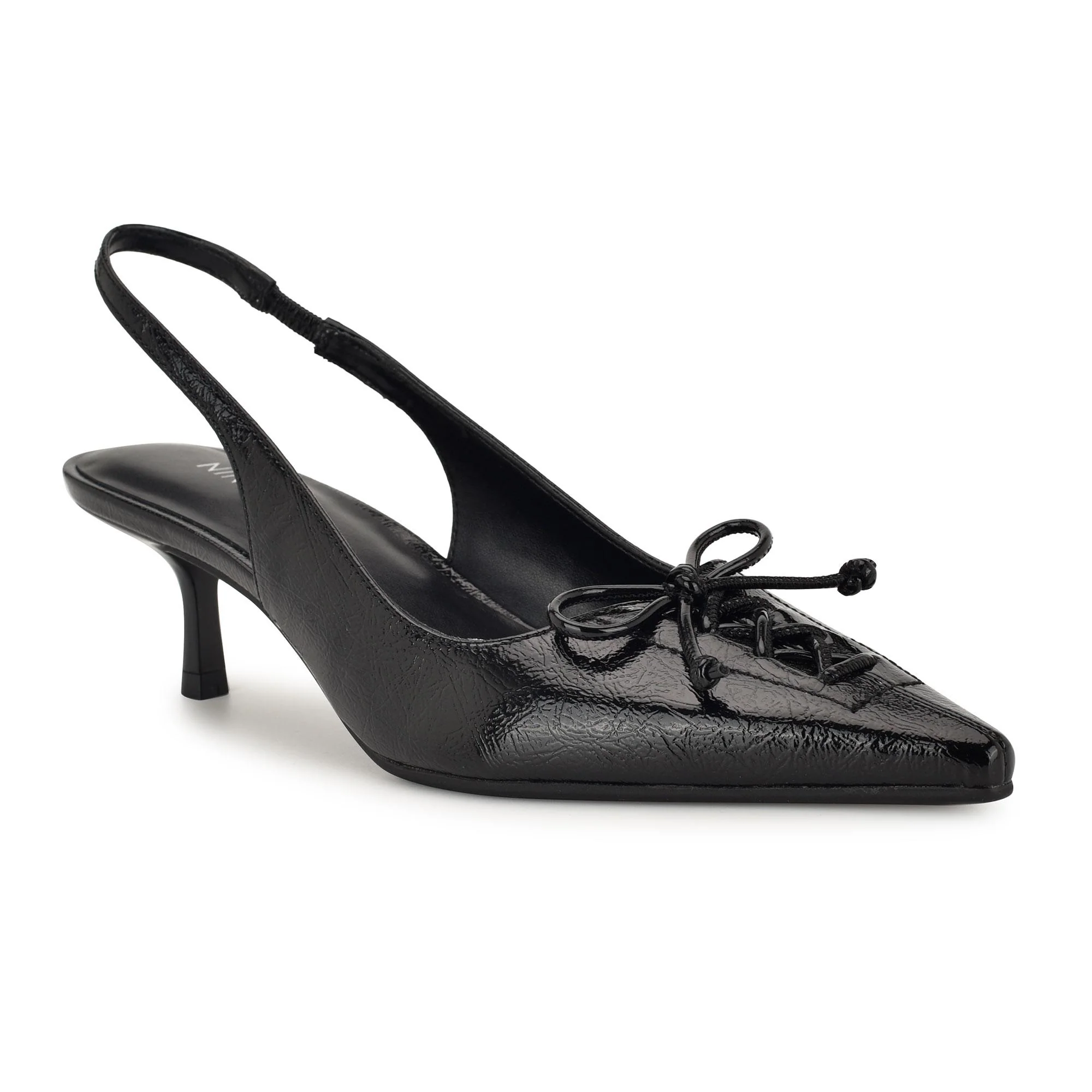Nine West AKALA3 BLACK/NEW SOFT CRINKLE PATENT - Image 2