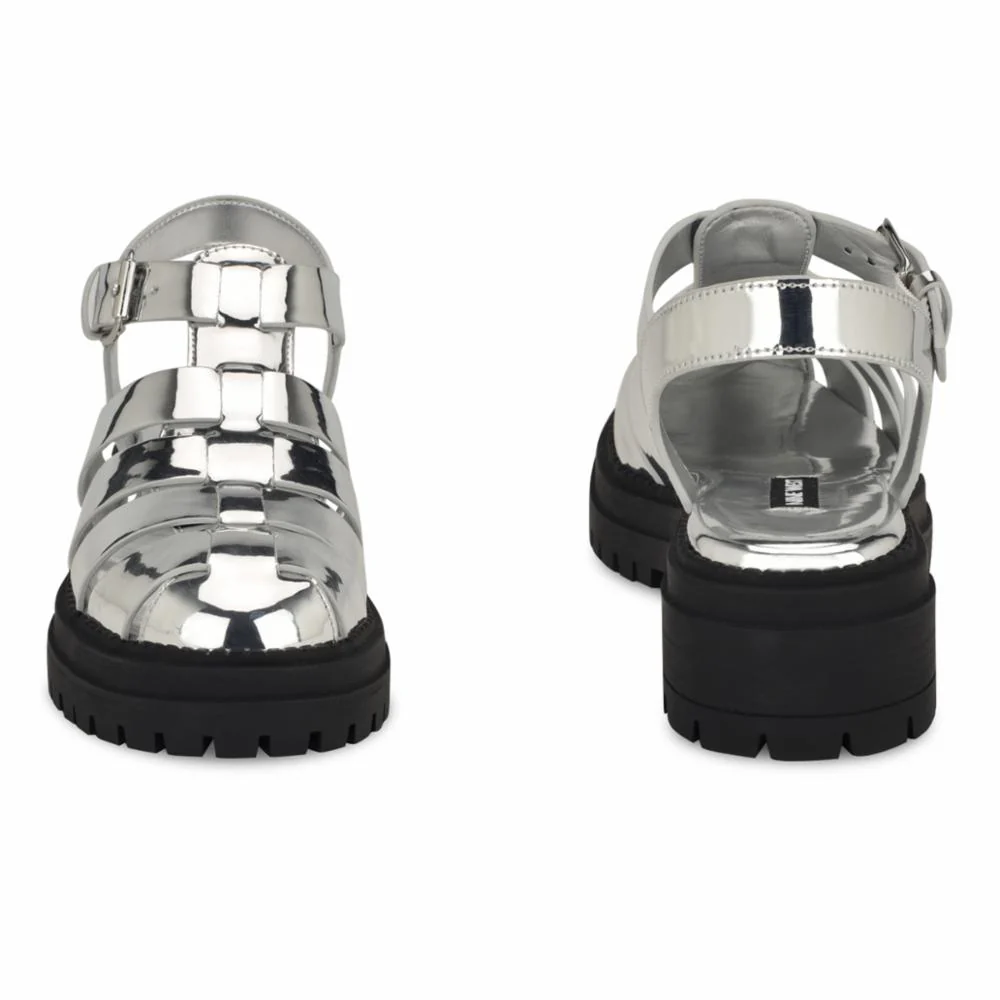 Nine West ANYBEL3 SILVER02/SUPERIOR MIRROR PU CM - Image 4