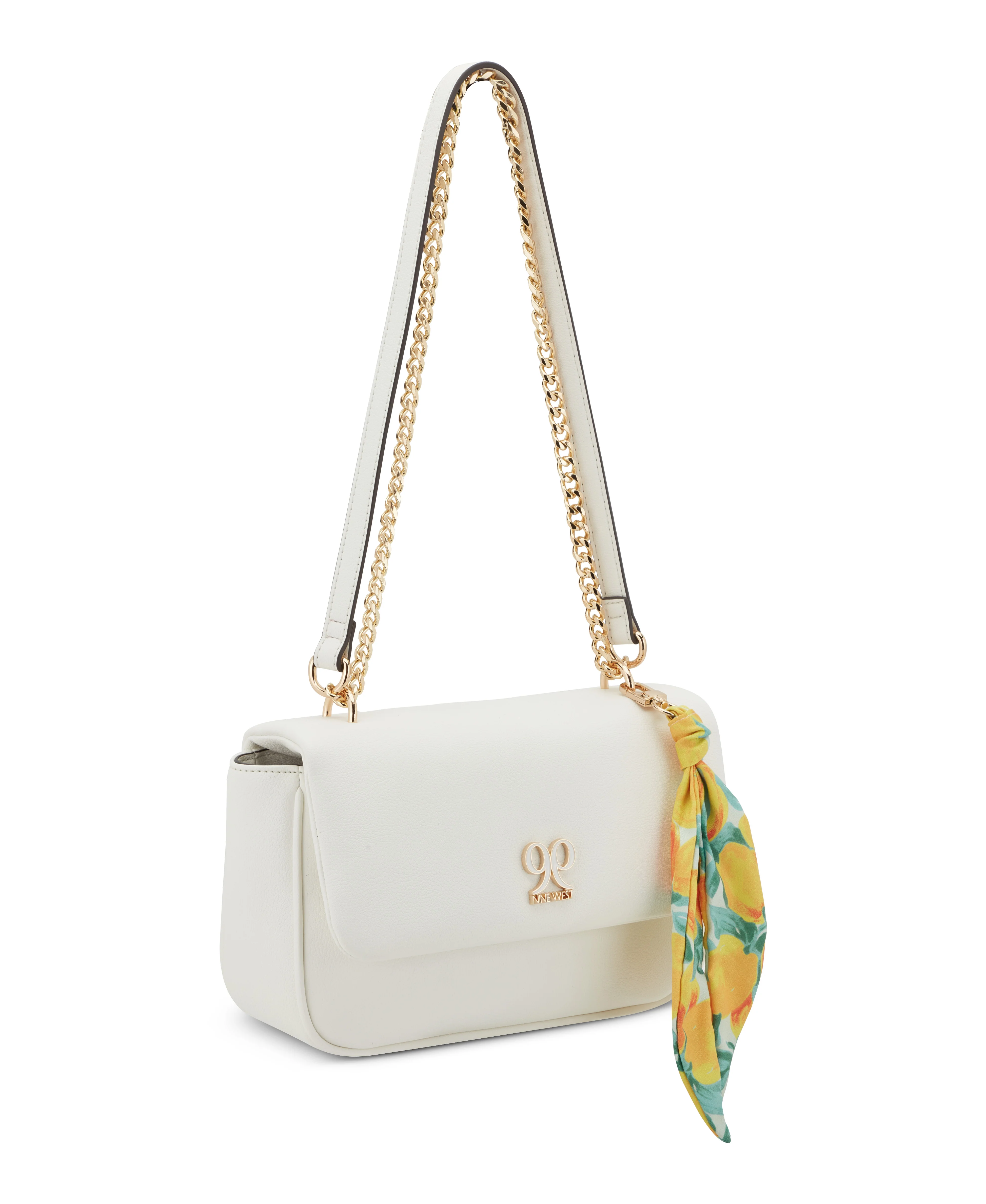 NINE WEST HANDBAGS AZELIE CONVERTIBLE FLAP OPTIC WHITE - Image 2