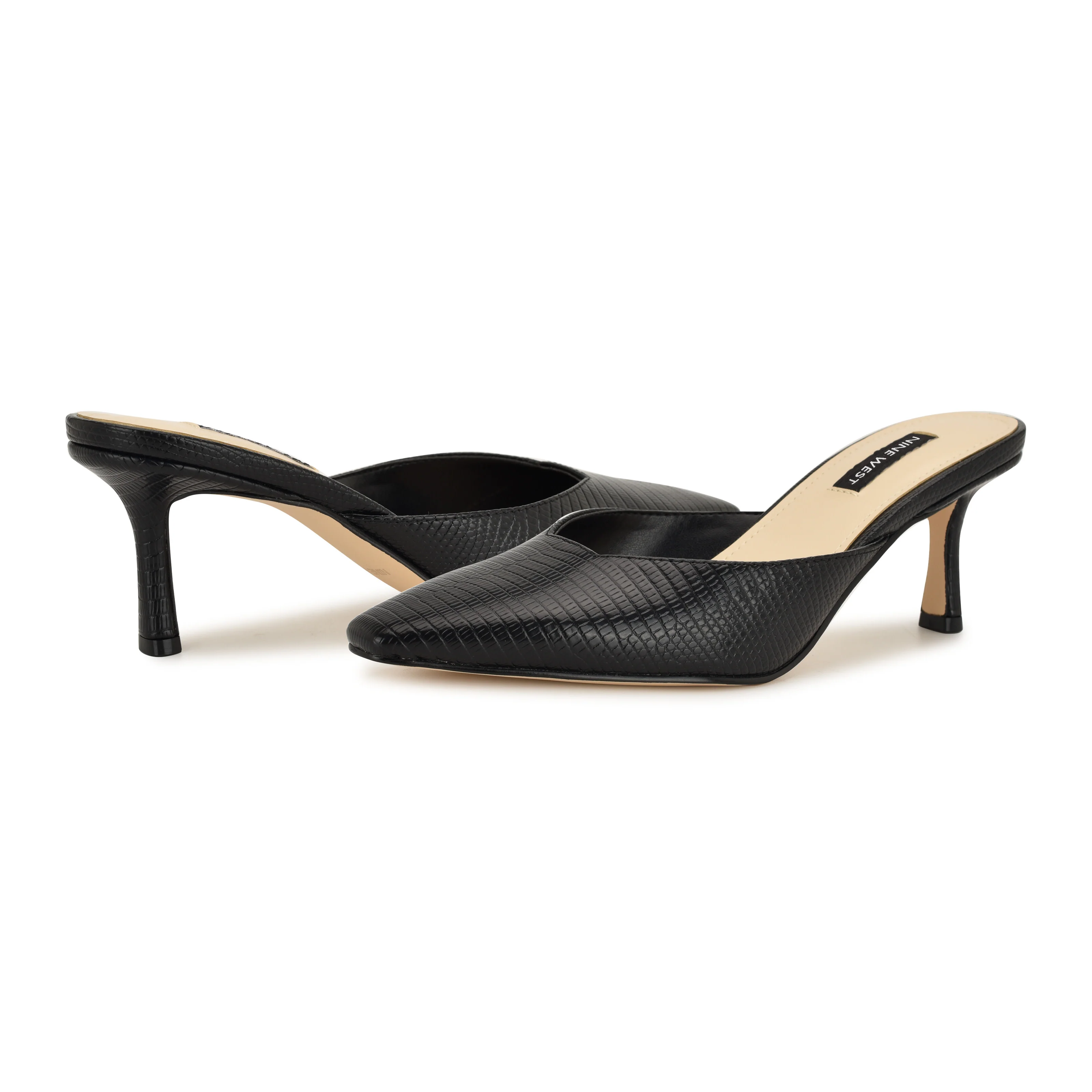 NINE WEST CAMENLA3 BLACK/SHINY LIZARD PU2056/2 - Image 7