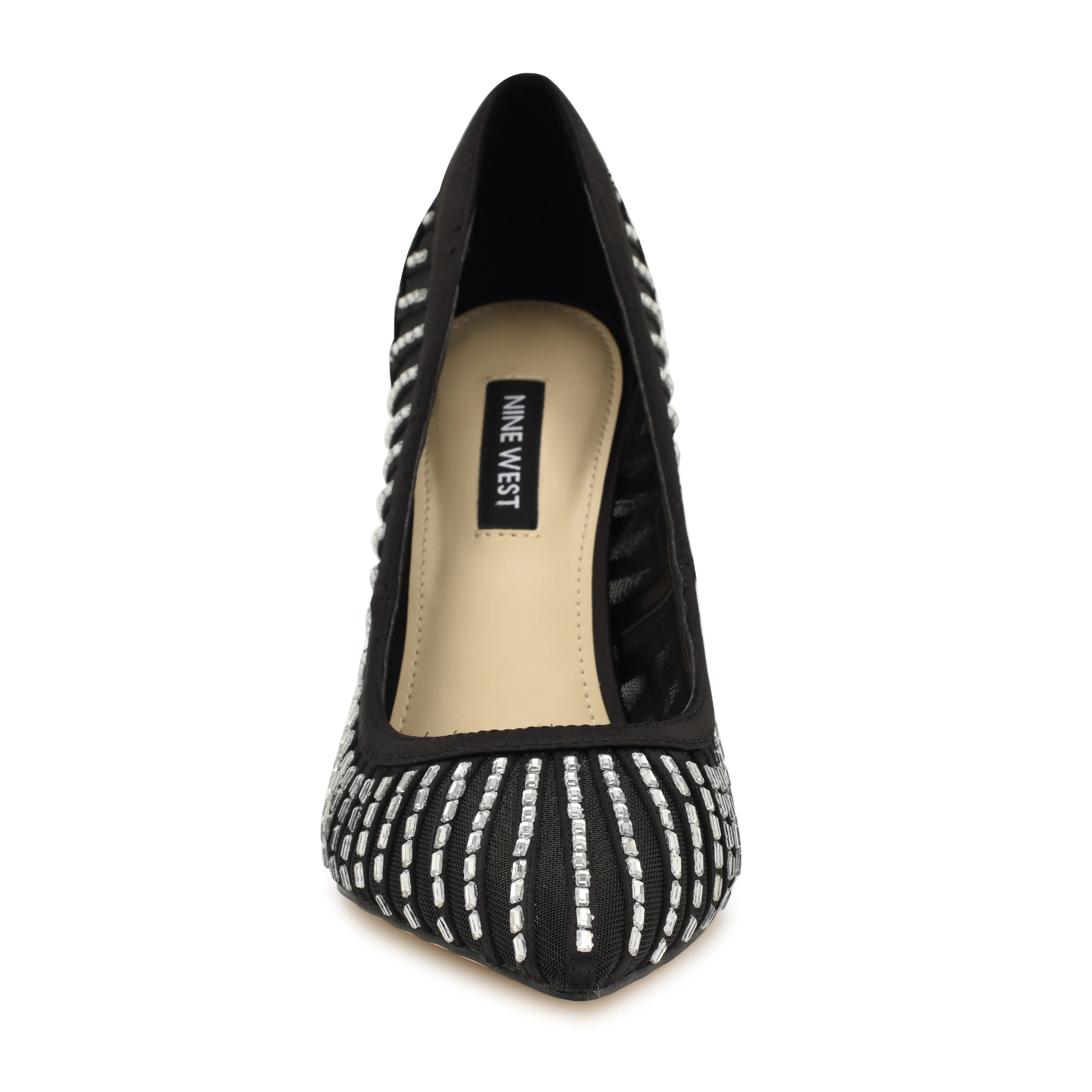 NINE WEST FERESAH2 BLACK/BLACK/CRYSTAL SATIN/FINE - Image 4