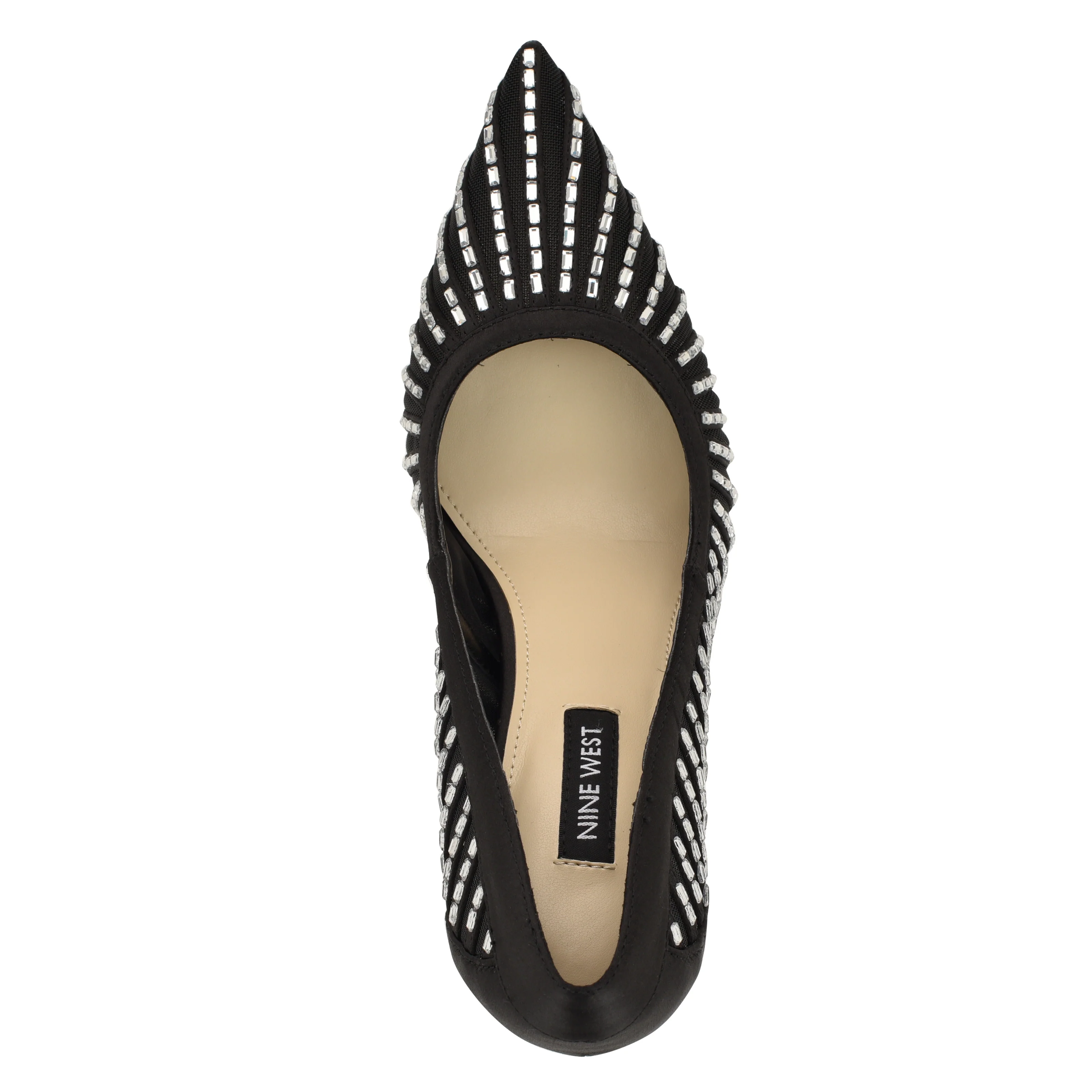 NINE WEST FERESAH2 BLACK/BLACK/CRYSTAL SATIN/FINE - Image 5