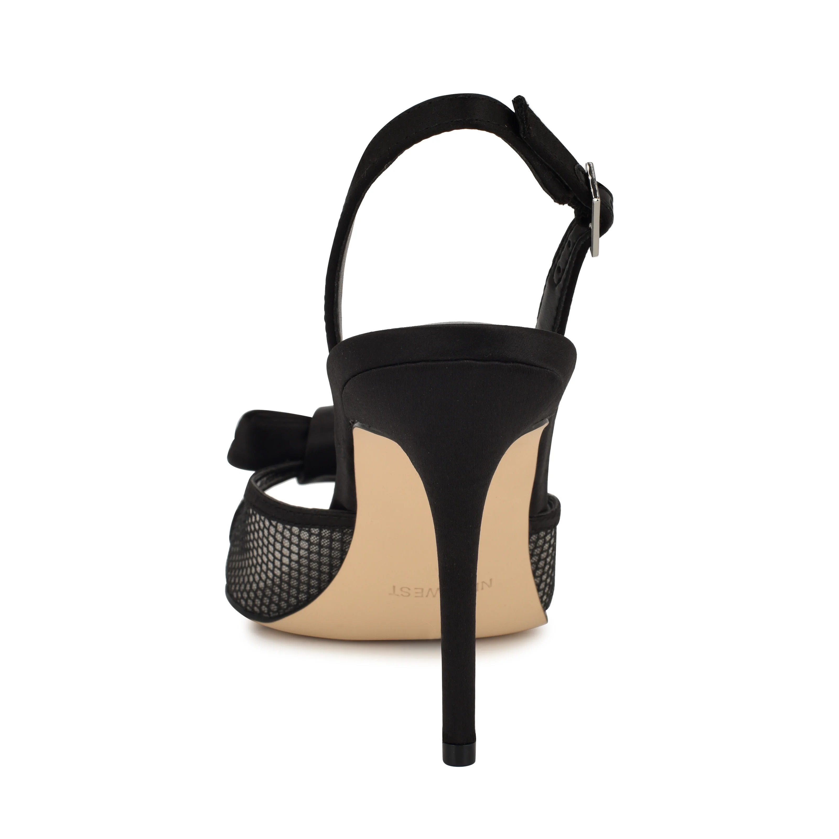 NINE WEST GERGIA2 BLACK/BLACK CLEAR/CRYSTAL SATI - Image 3