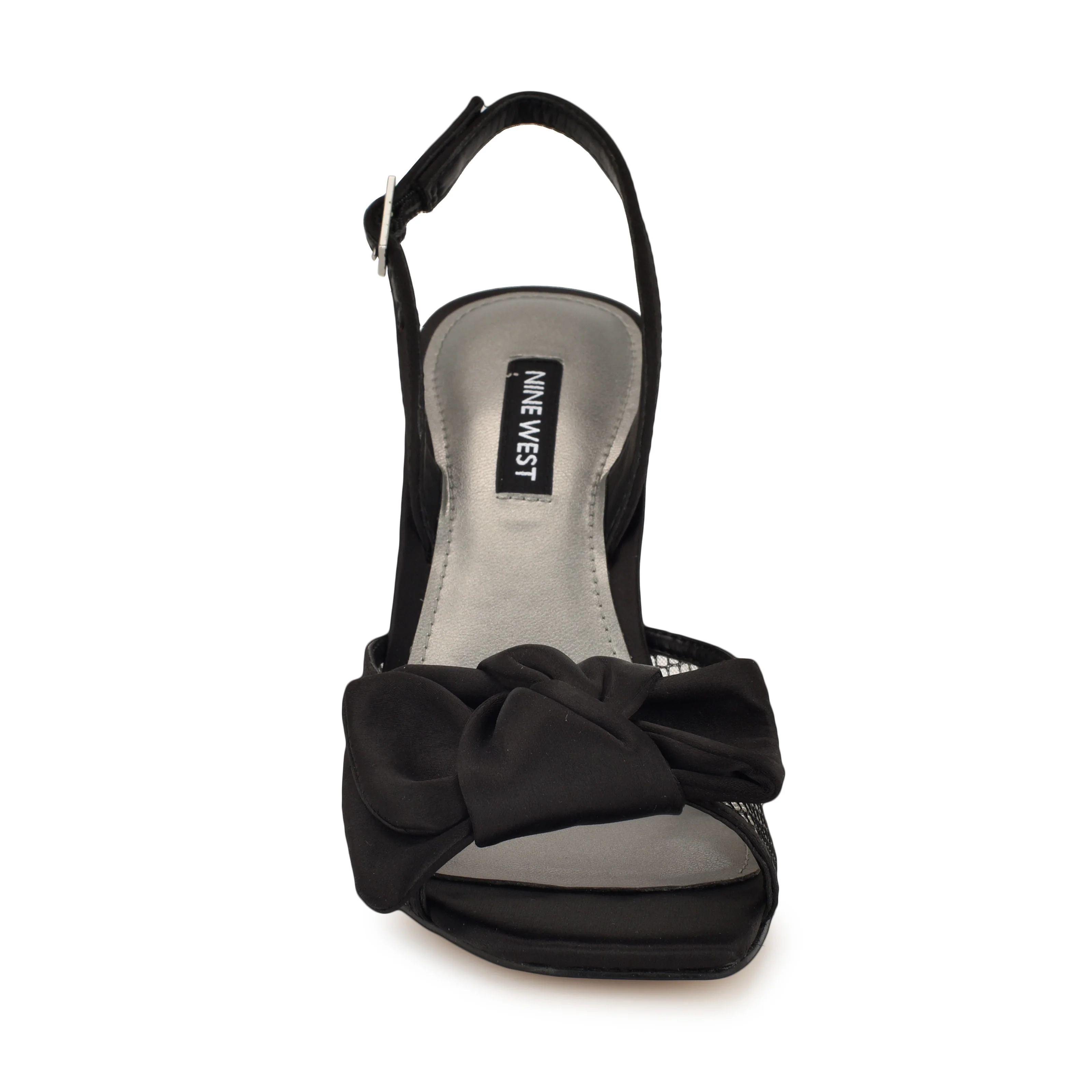 NINE WEST GERGIA2 BLACK/BLACK CLEAR/CRYSTAL SATI - Image 4
