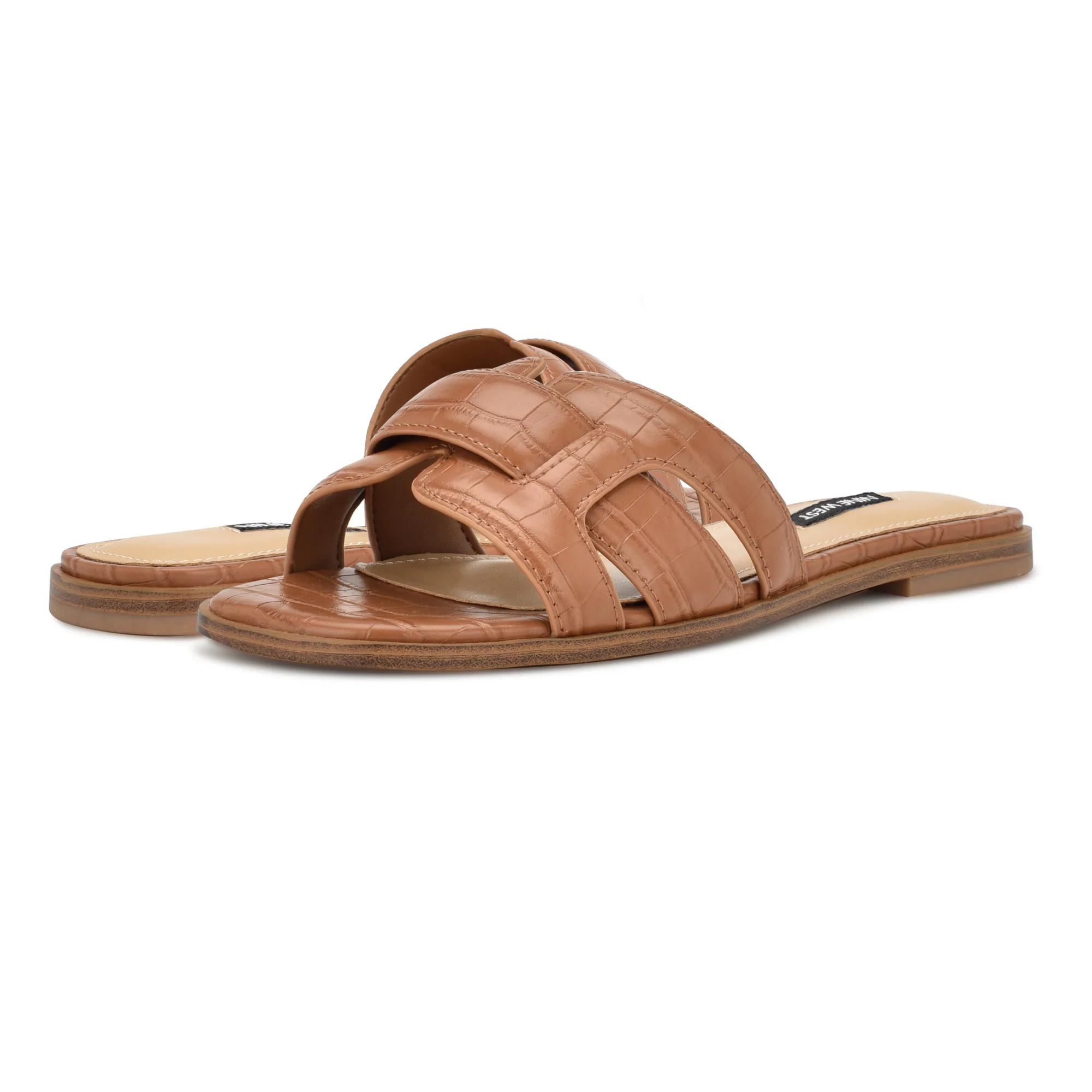 NINE WEST GERMANI3 BROWN67182/VENICE CROCO PU XK - Image 6