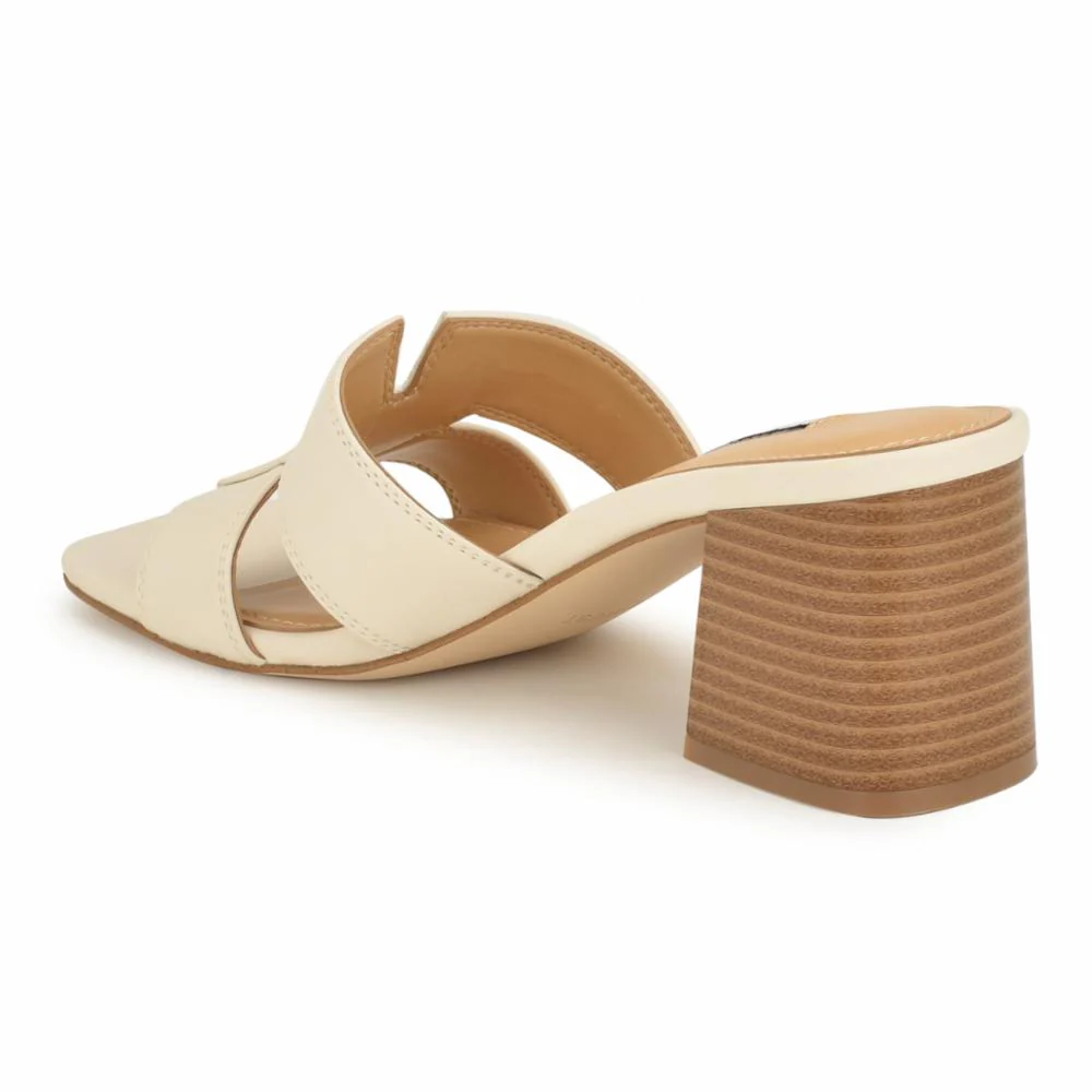 Nine West GRISELDA3 CHIC CREAM/NEW BURNISHED PU - Image 3
