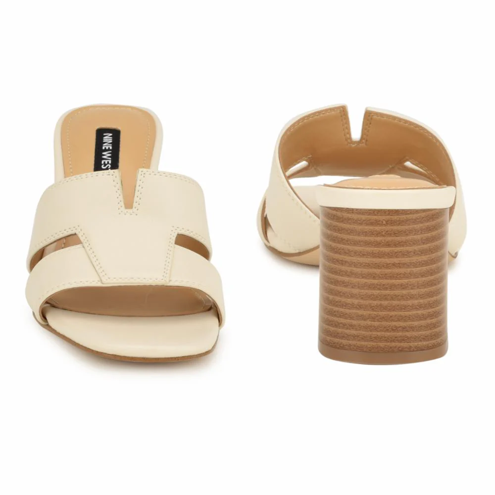 Nine West GRISELDA3 CHIC CREAM/NEW BURNISHED PU - Image 4