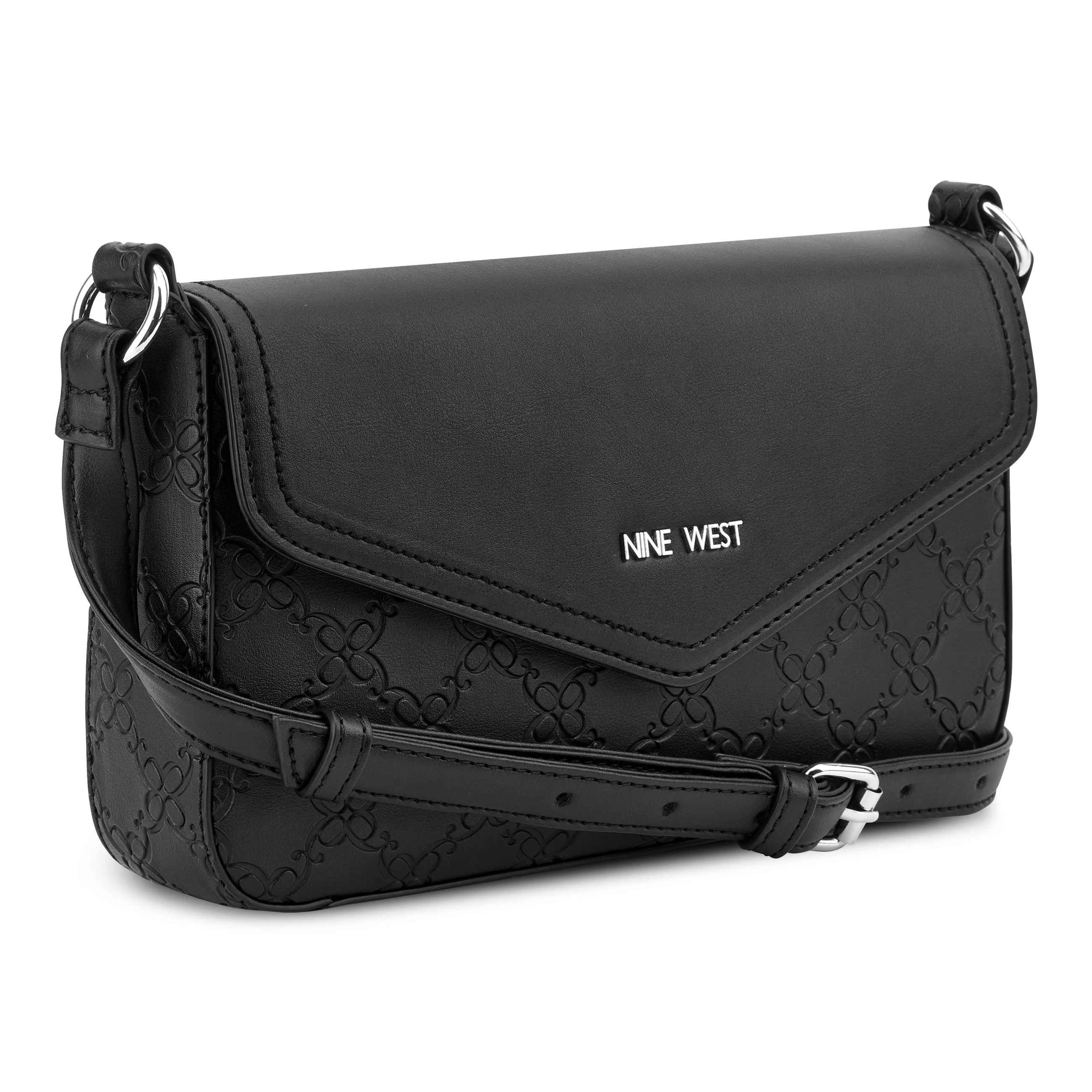 Nine West Handbags BOWIE MINI FLAP CROSSBODY BLACK - Image 4