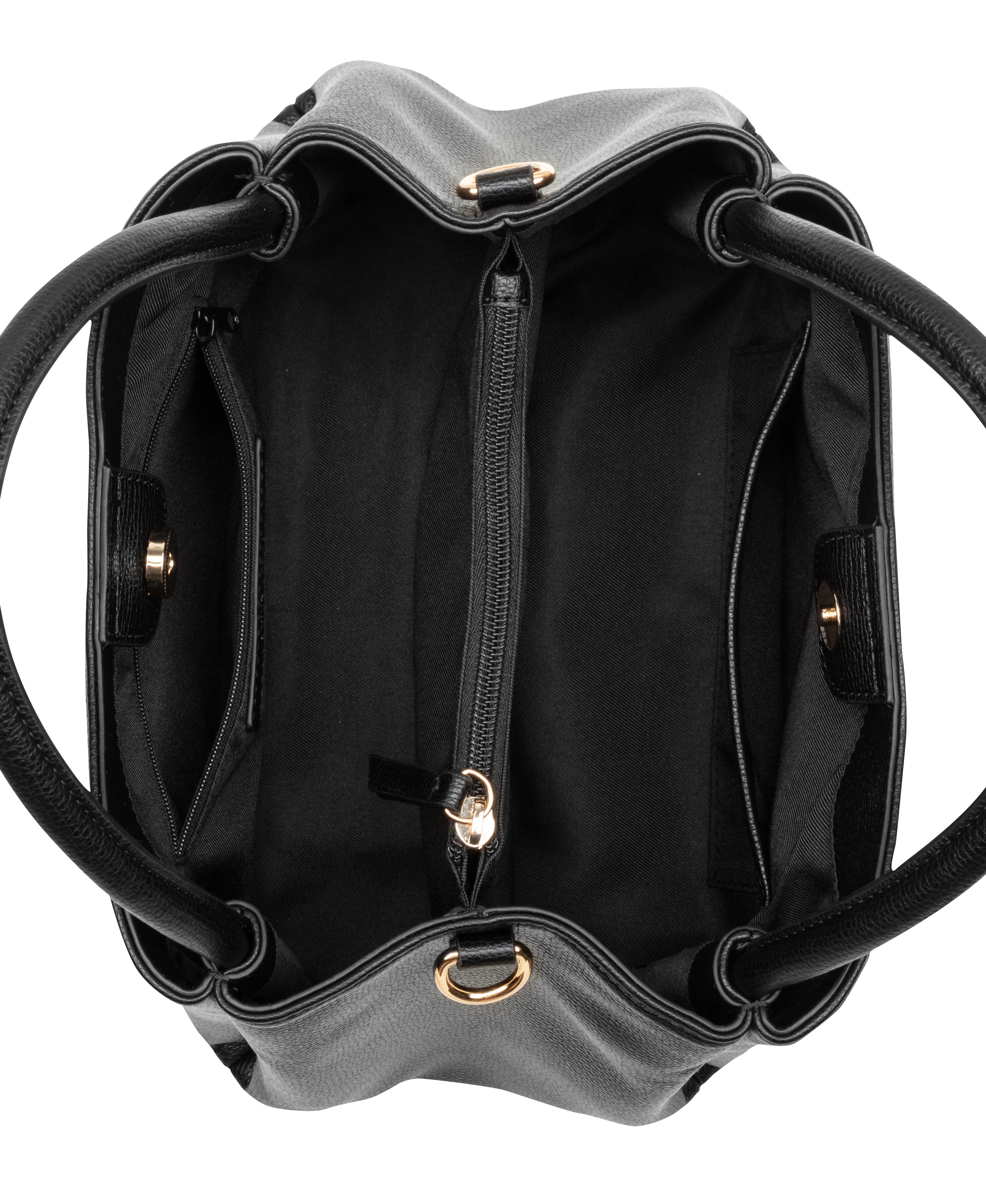 NINE WEST HANDBAGS DORSEY SATCHEL BLACK - Image 4