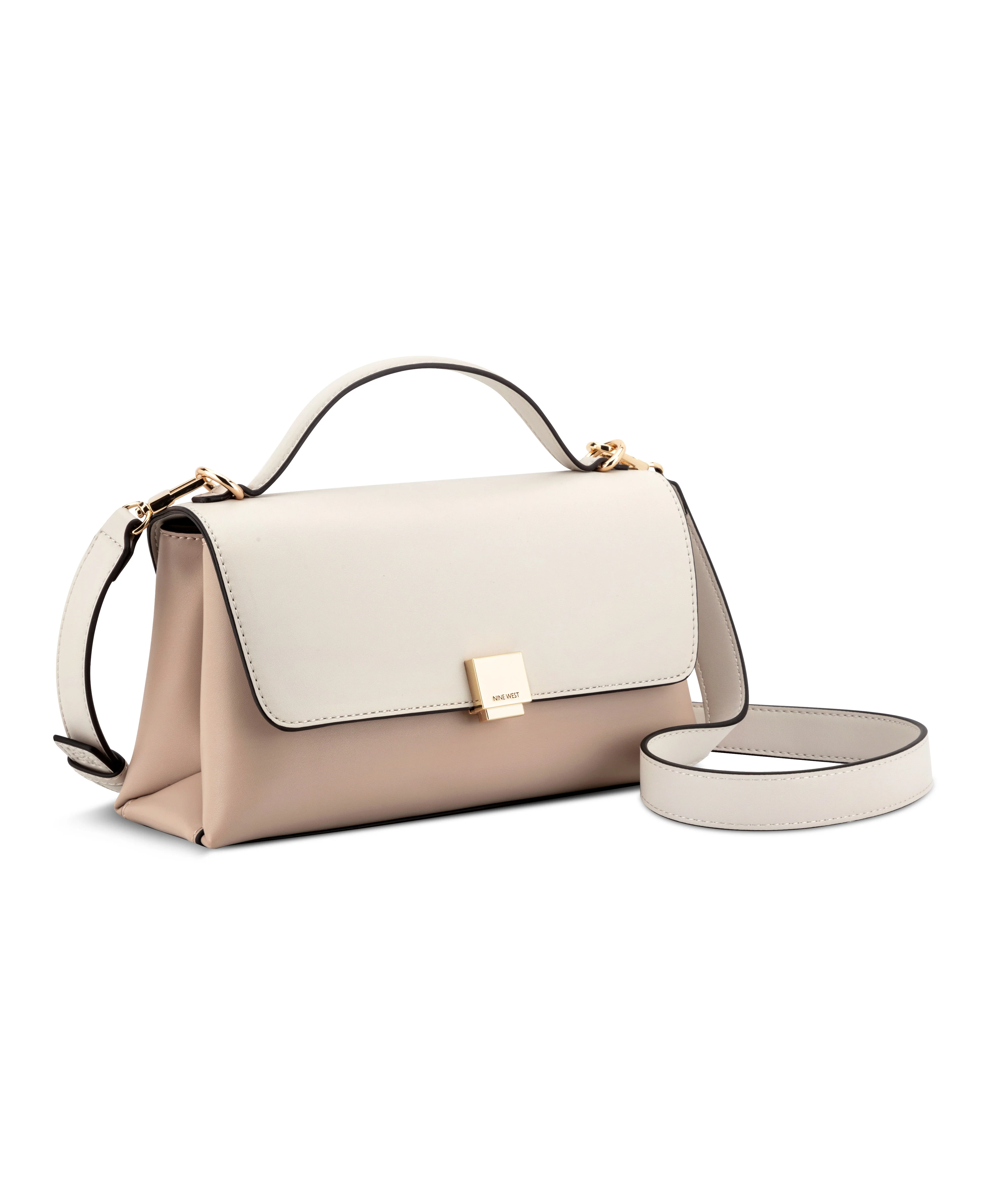 NINE WEST HANDBAGS ELOWYN CROSSBODY FLAP FAWN/MILK - Image 2