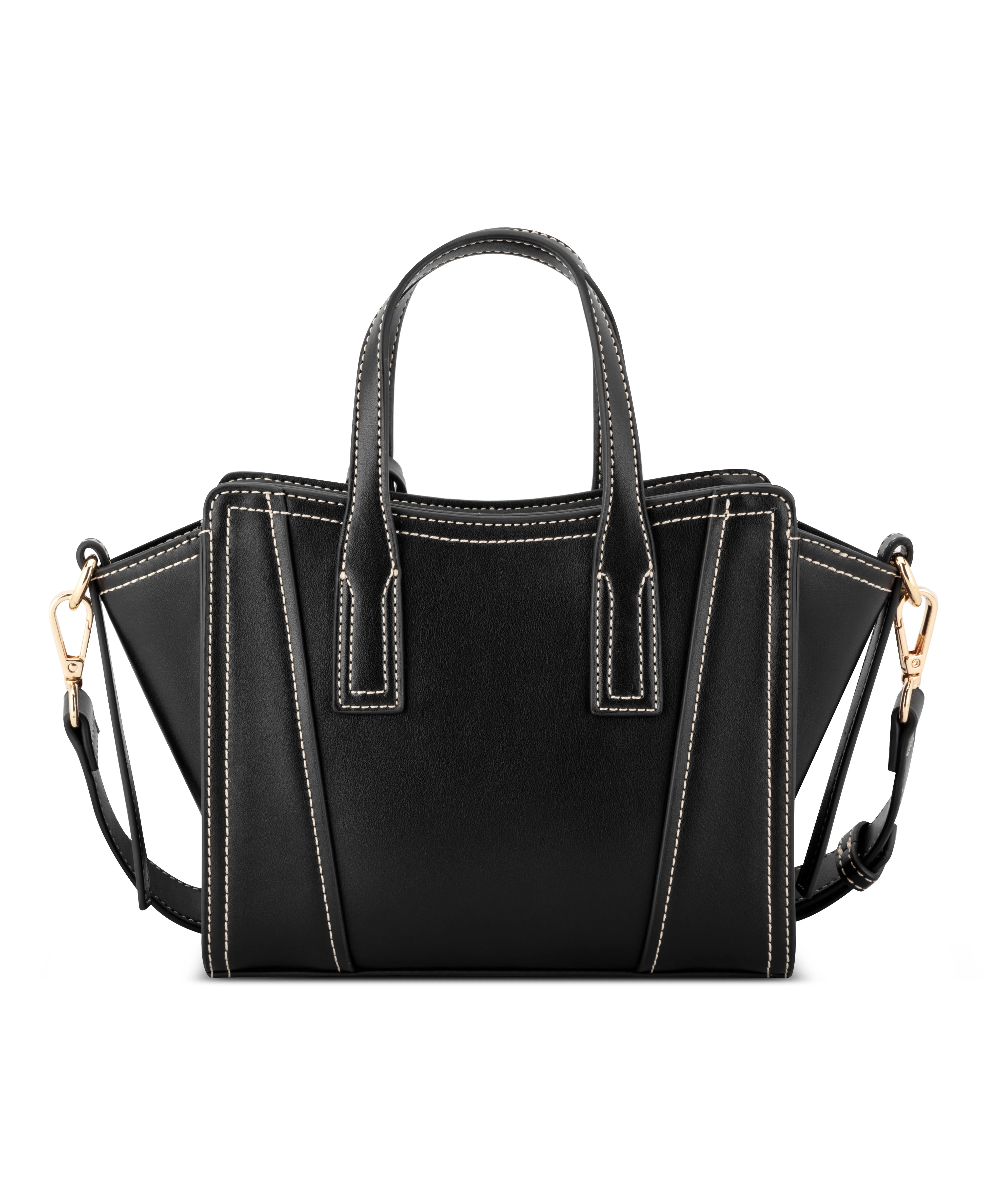 NINE WEST HANDBAGS FLEURA SMALL SATCHEL BLACK - Image 3