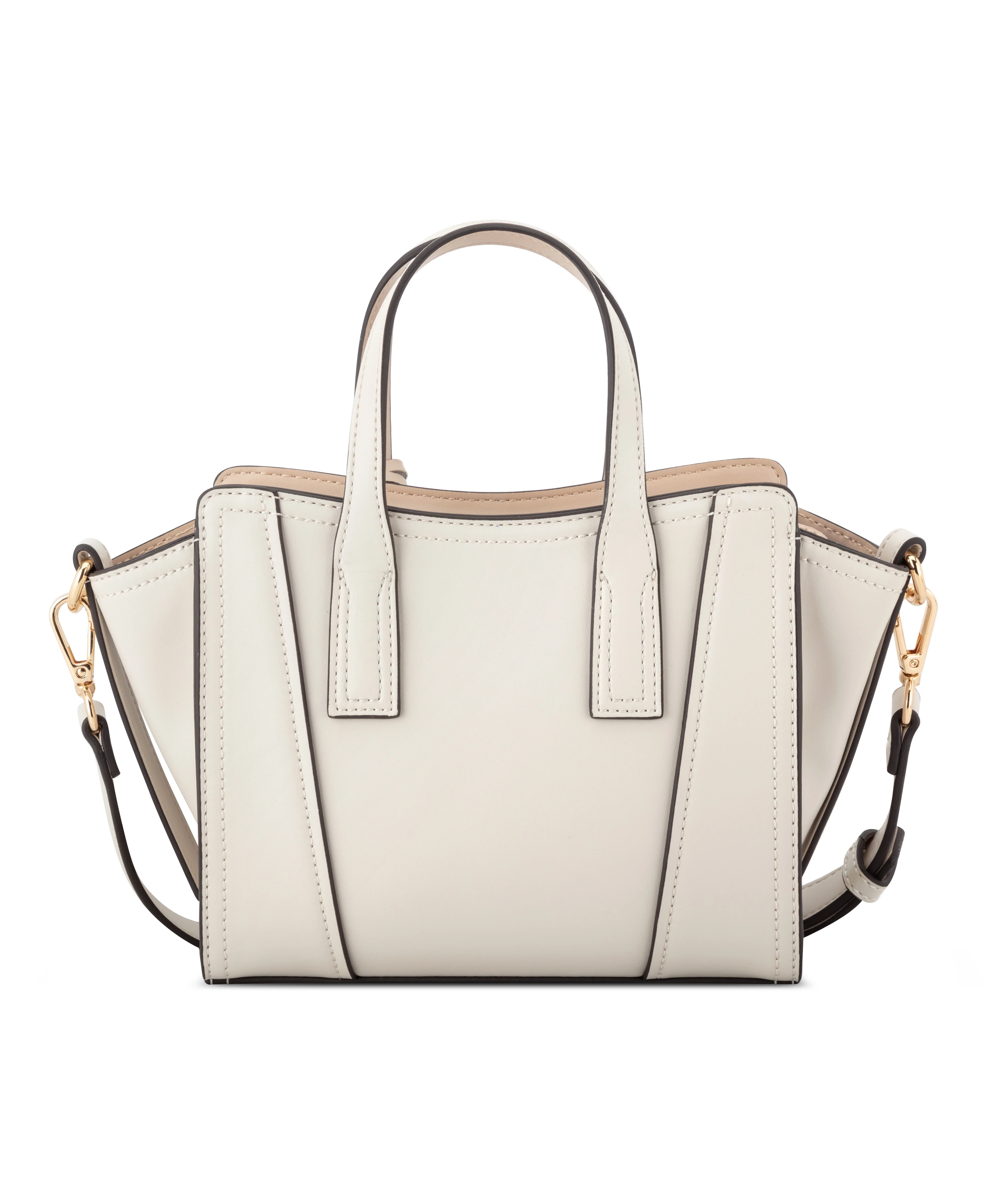 NINE WEST HANDBAGS FLEURA SMALL SATCHEL FAWN/MILK - Image 3