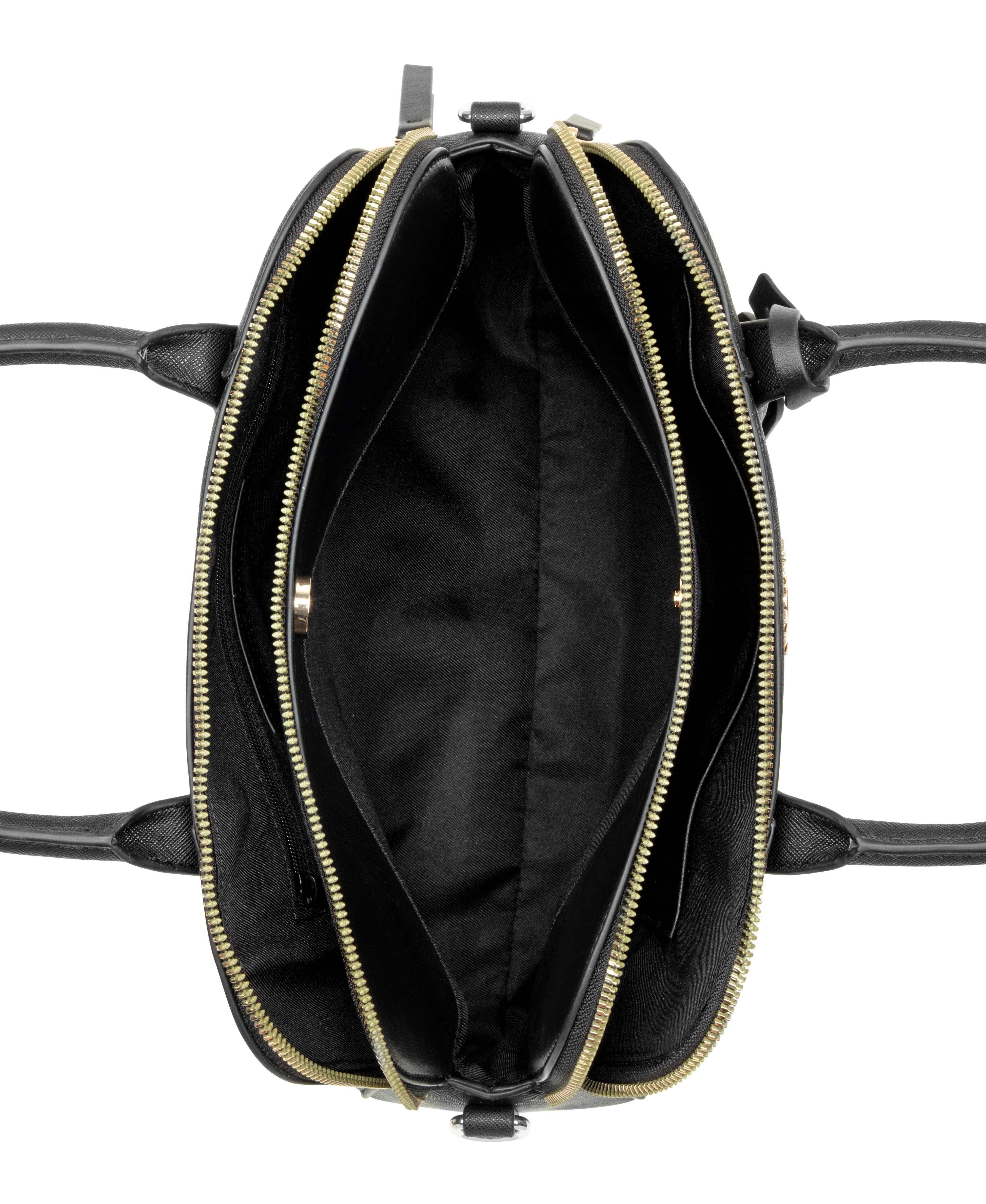 Nine West Handbags GRADY DOME SATCHEL BLACK - Image 4