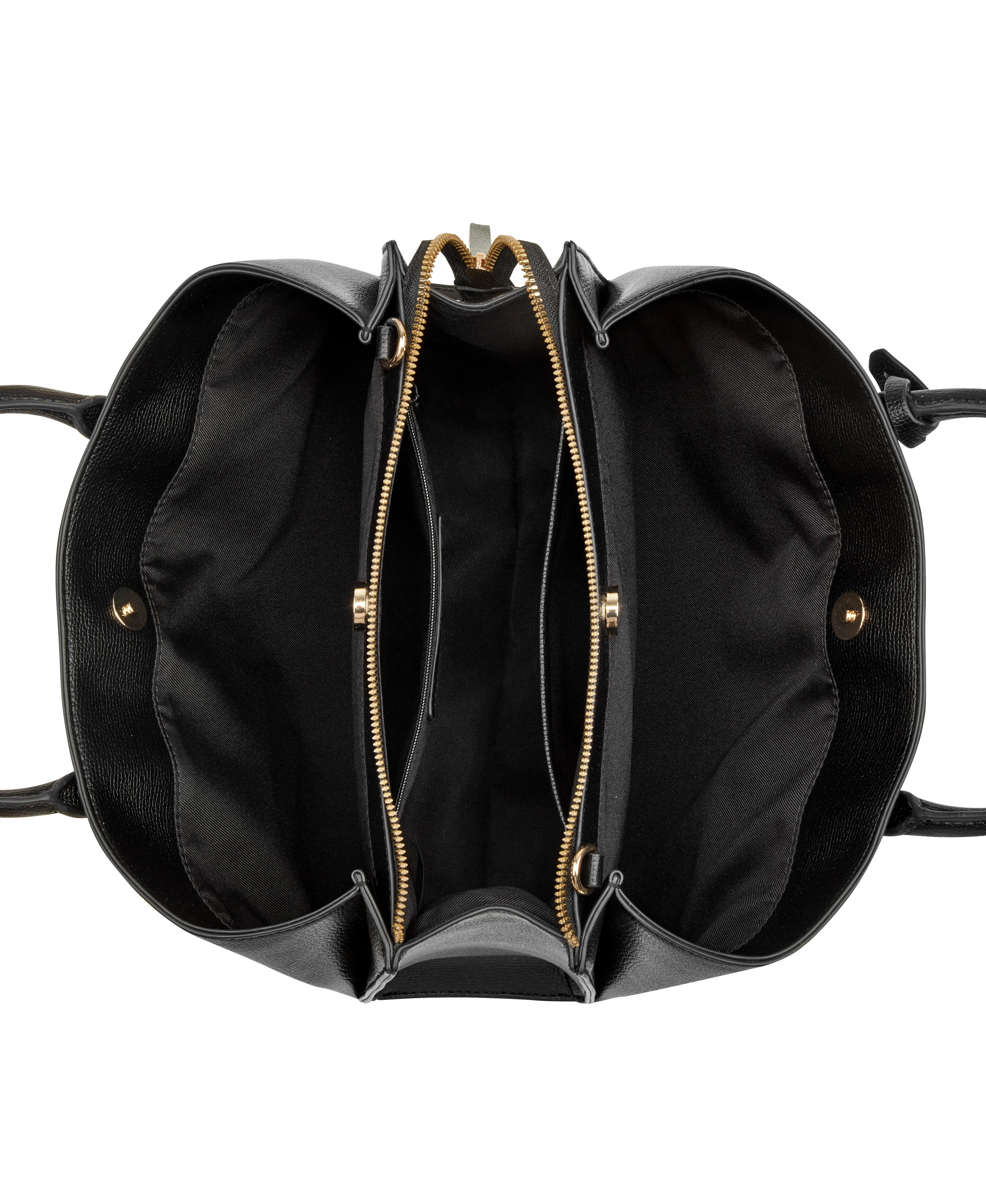 Nine West Handbags KYRIE 3 COMP SATCHEL BLACK - Image 4