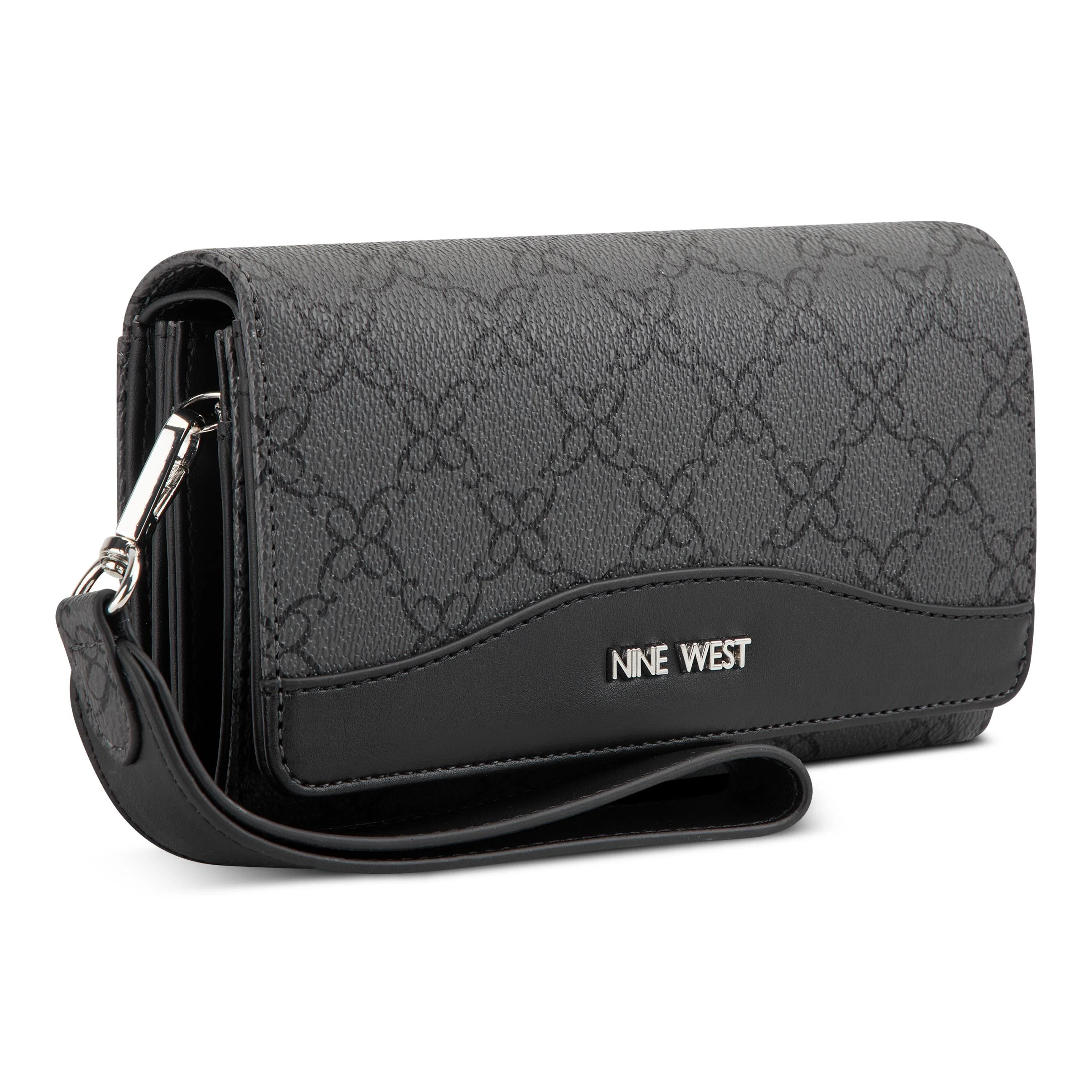 Nine West Handbags LIOR SLG PHONE ORGANIZER JET BLACK LOGO - Image 4
