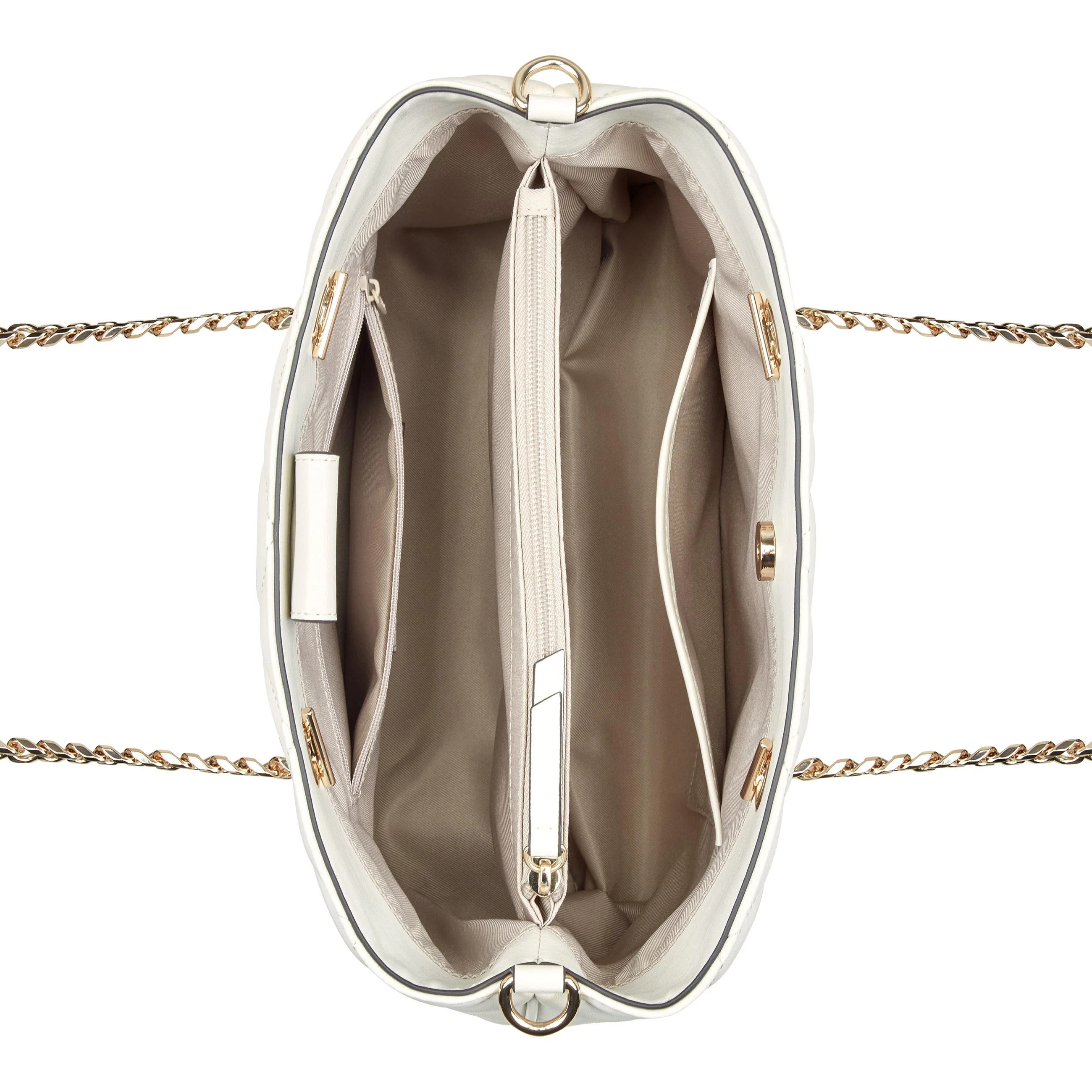Nine West Handbags MEILANI CARRYALL CHIC CREAM - Image 5