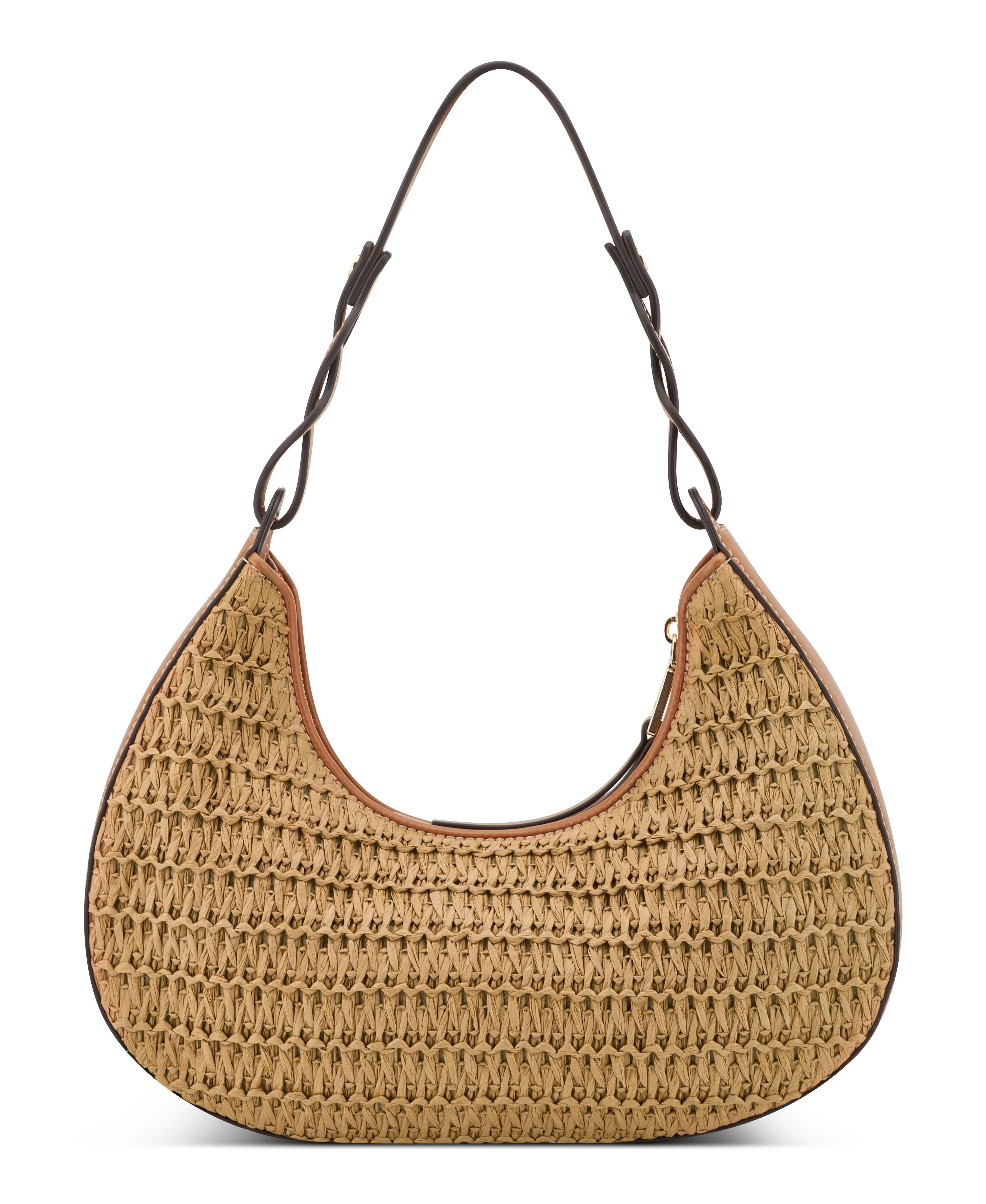 NINE WEST HANDBAGS NEFI SHOULDER BAG NATURAL/BRANDY - Image 3