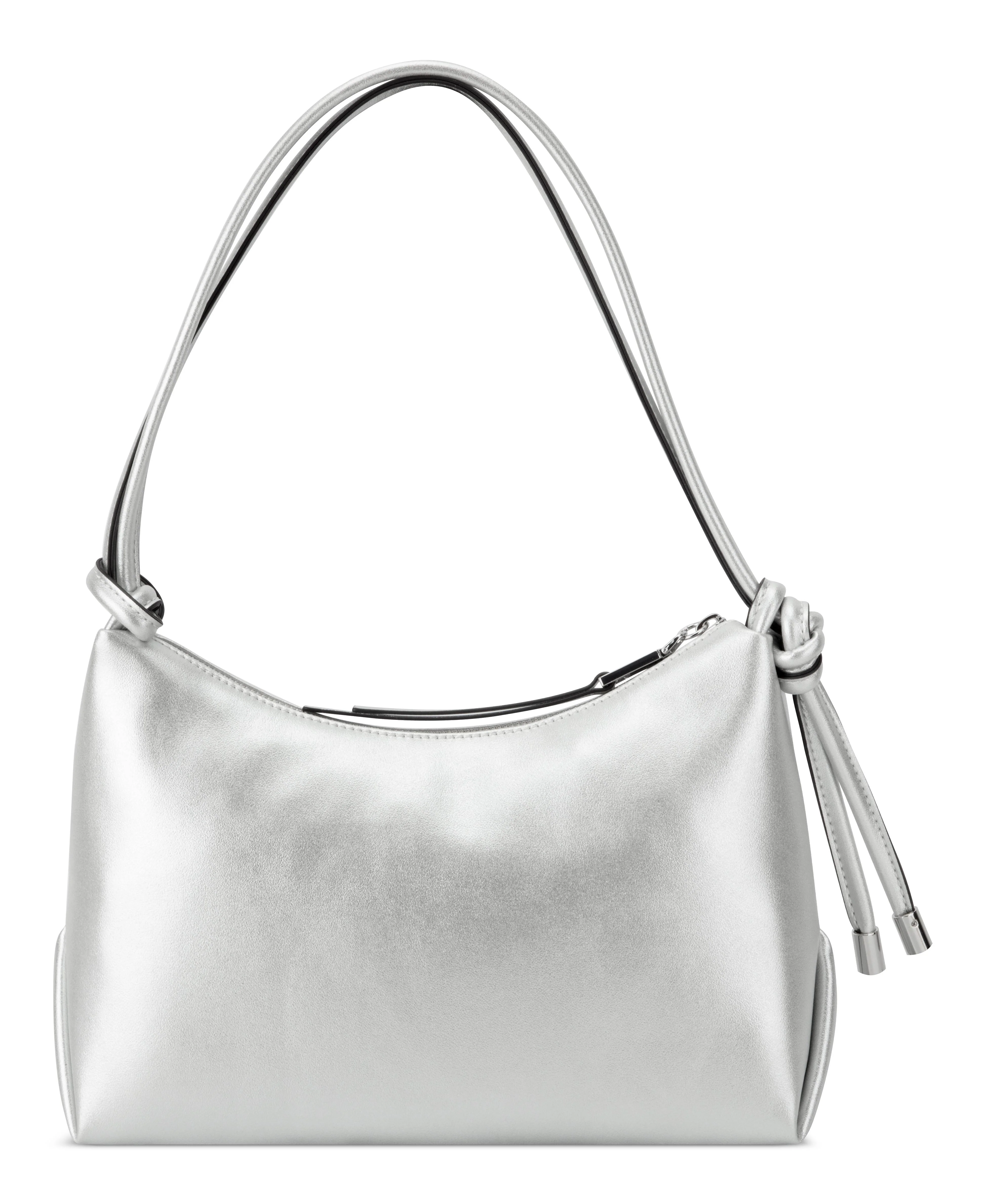 Nine West Handbags ORALIE TOP ZIP SHOULDER BAG SILVER - Image 3