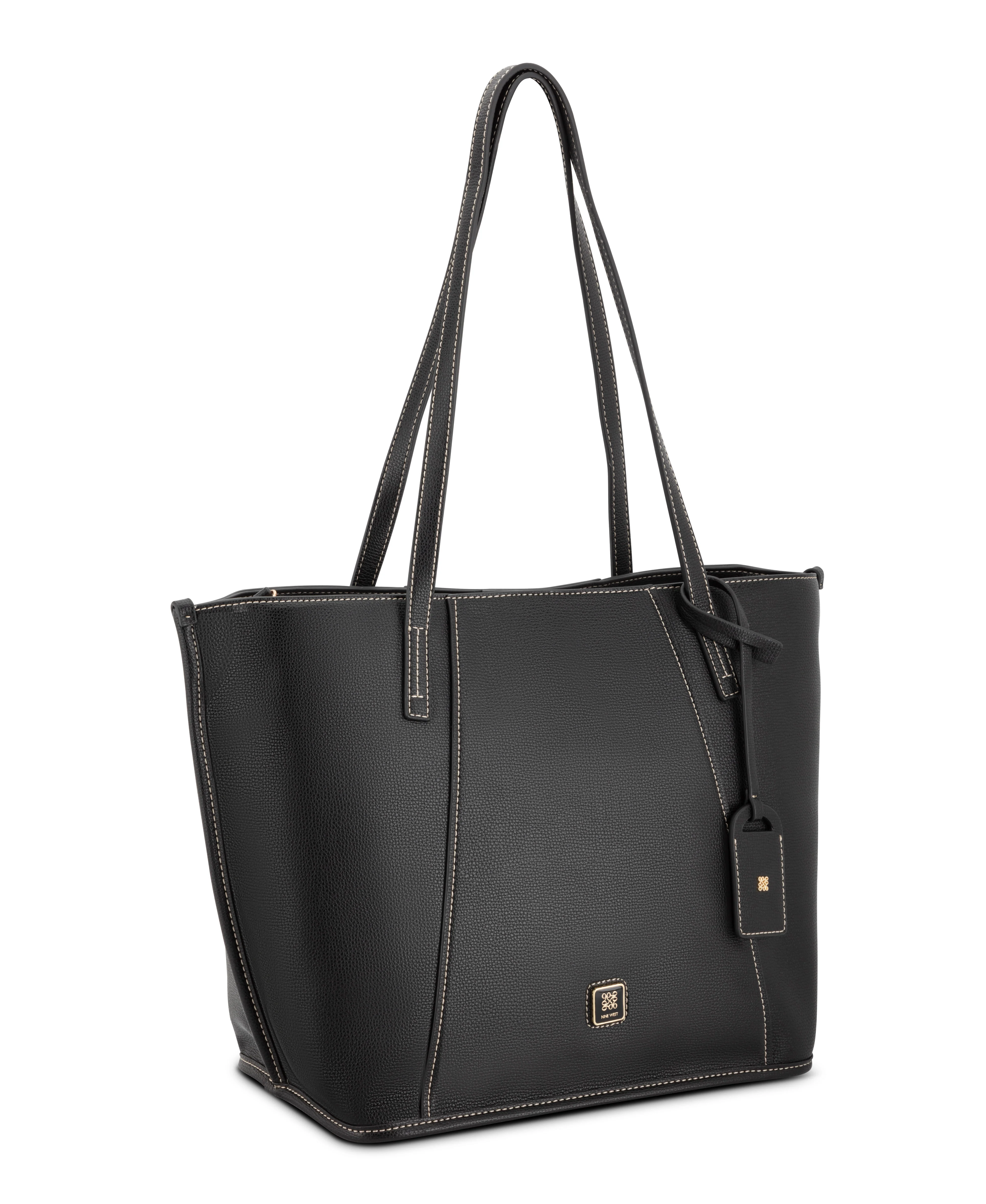 NINE WEST HANDBAGS QUINCIE 3 COMP TOTE BLACK - Image 2