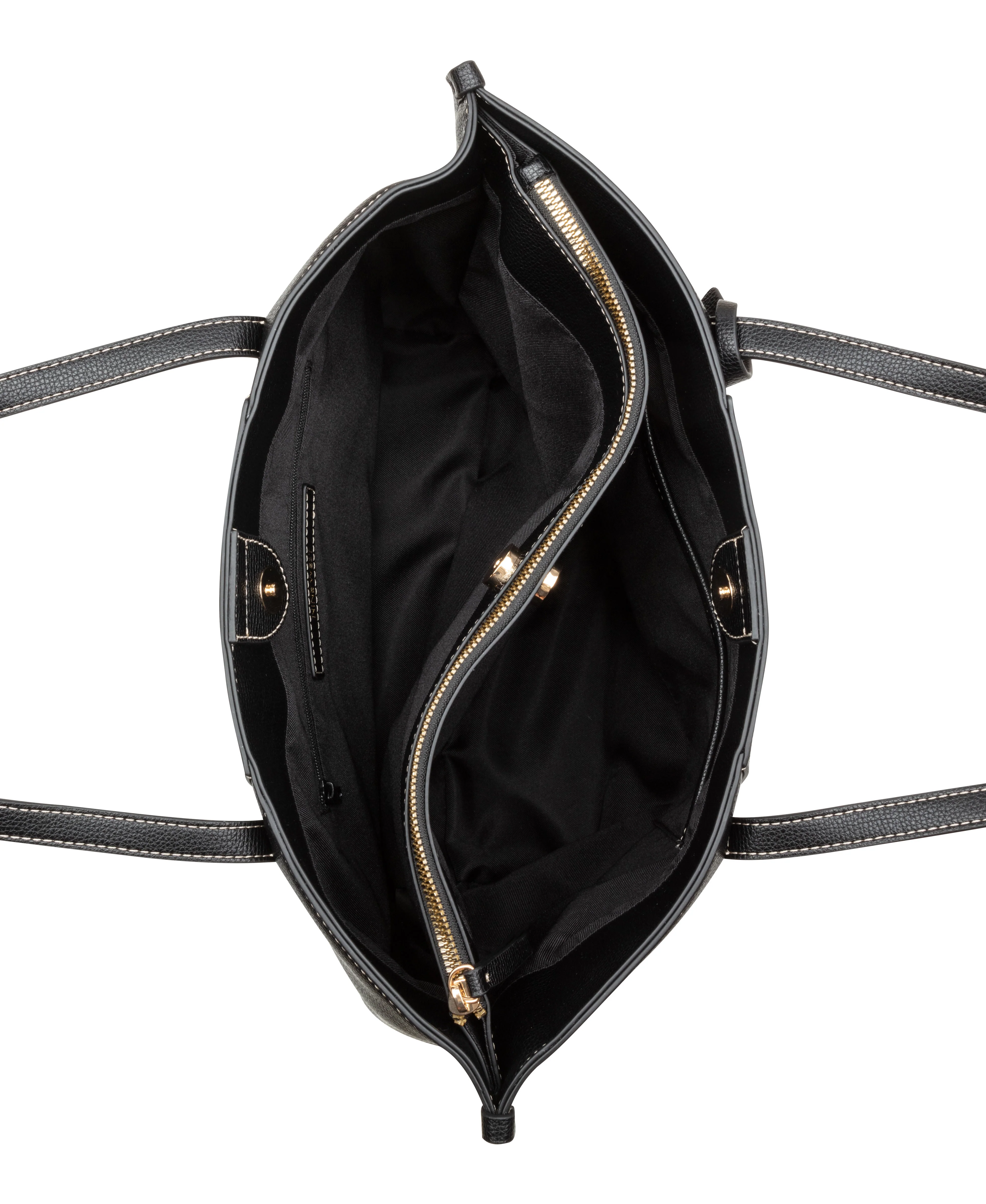 NINE WEST HANDBAGS QUINCIE 3 COMP TOTE BLACK - Image 4