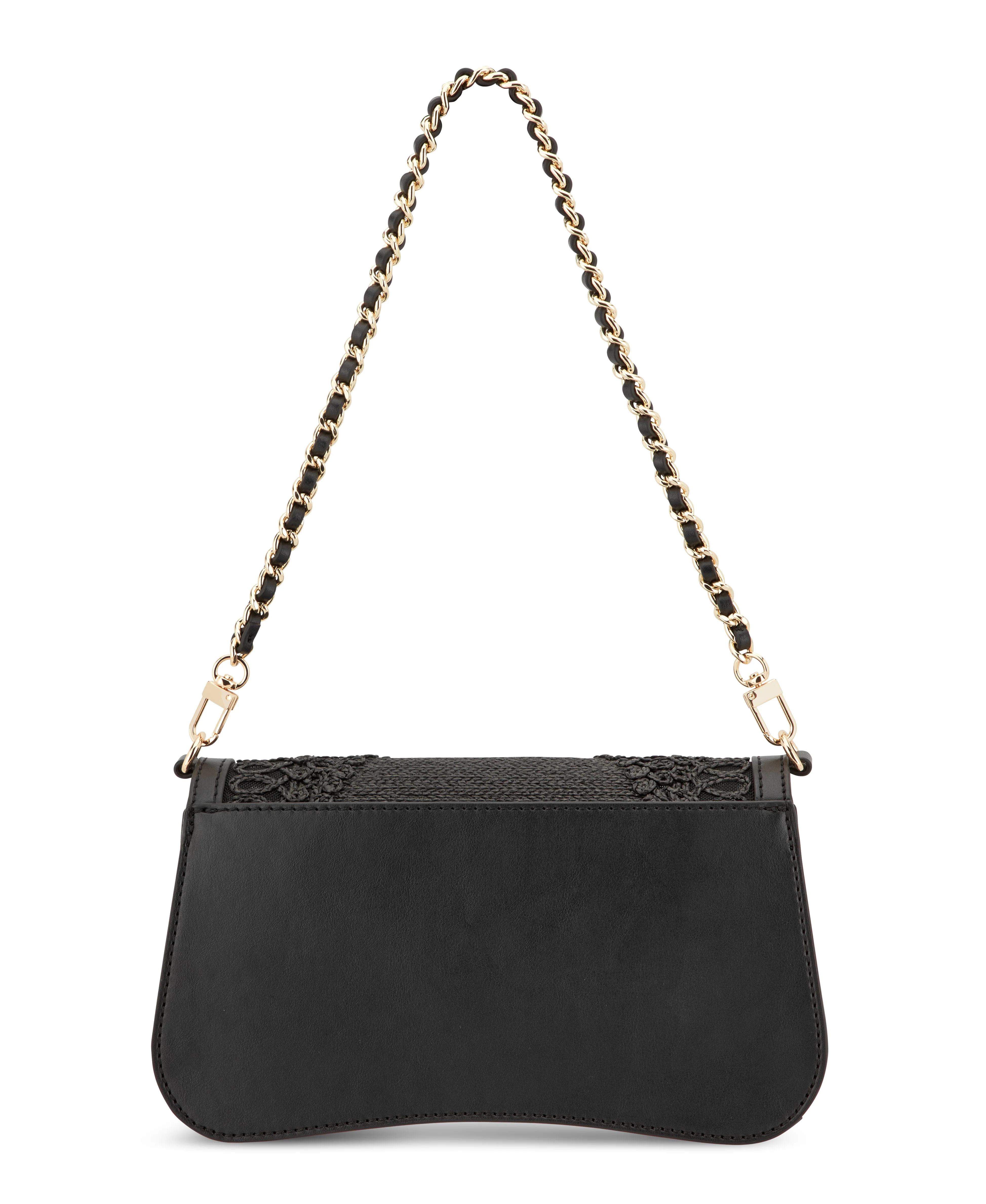 NINE WEST HANDBAGS SOMI FLAP SHOULDER BAG BLACK - Image 3