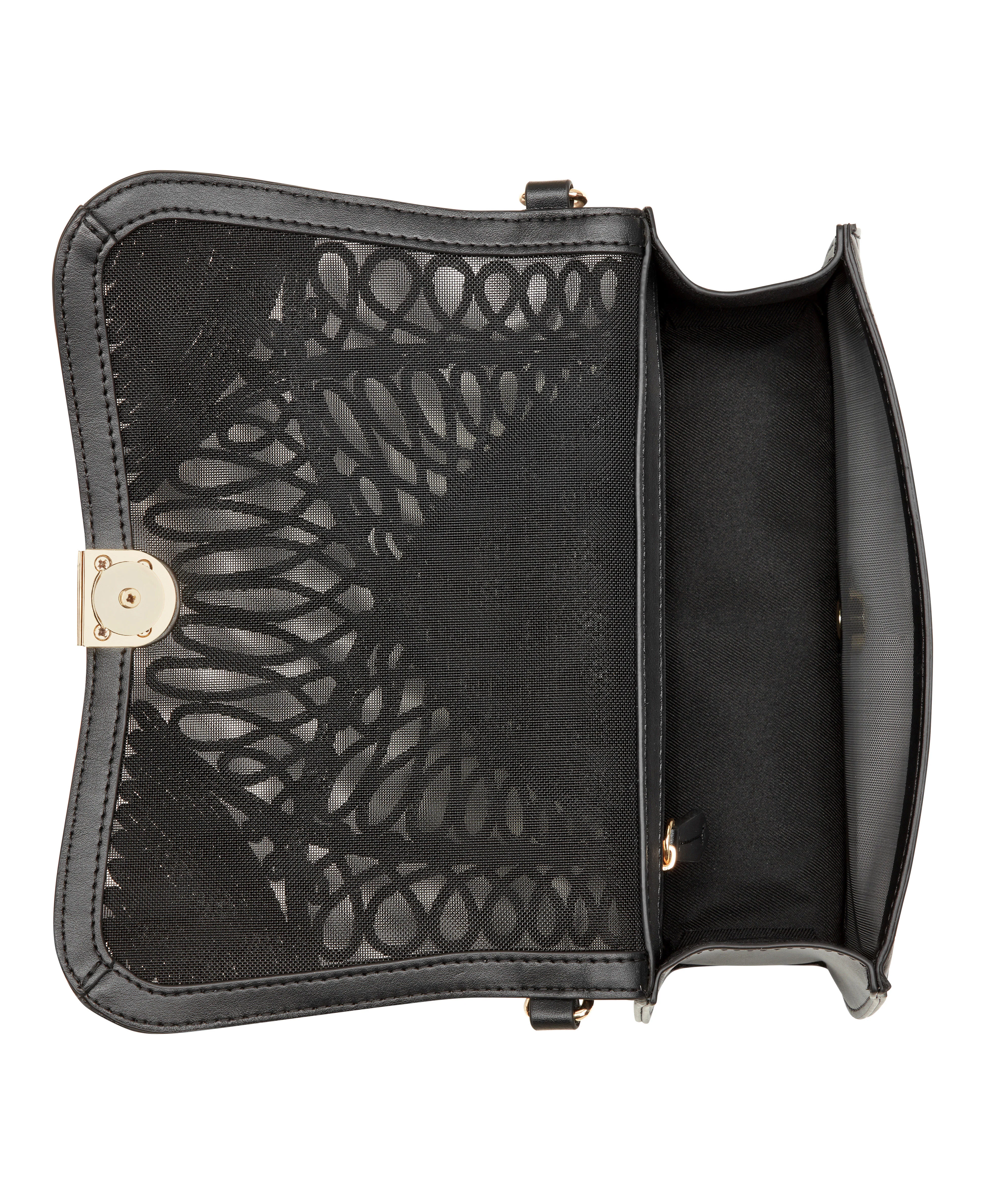 NINE WEST HANDBAGS SOMI FLAP SHOULDER BAG BLACK - Image 4