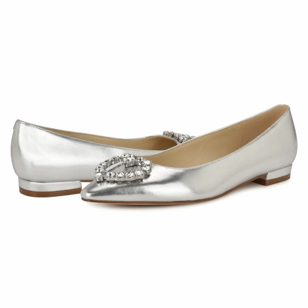 Nine West HEARTS3 SILVER/LAMINATO SOFT PU WITH F - Image 6