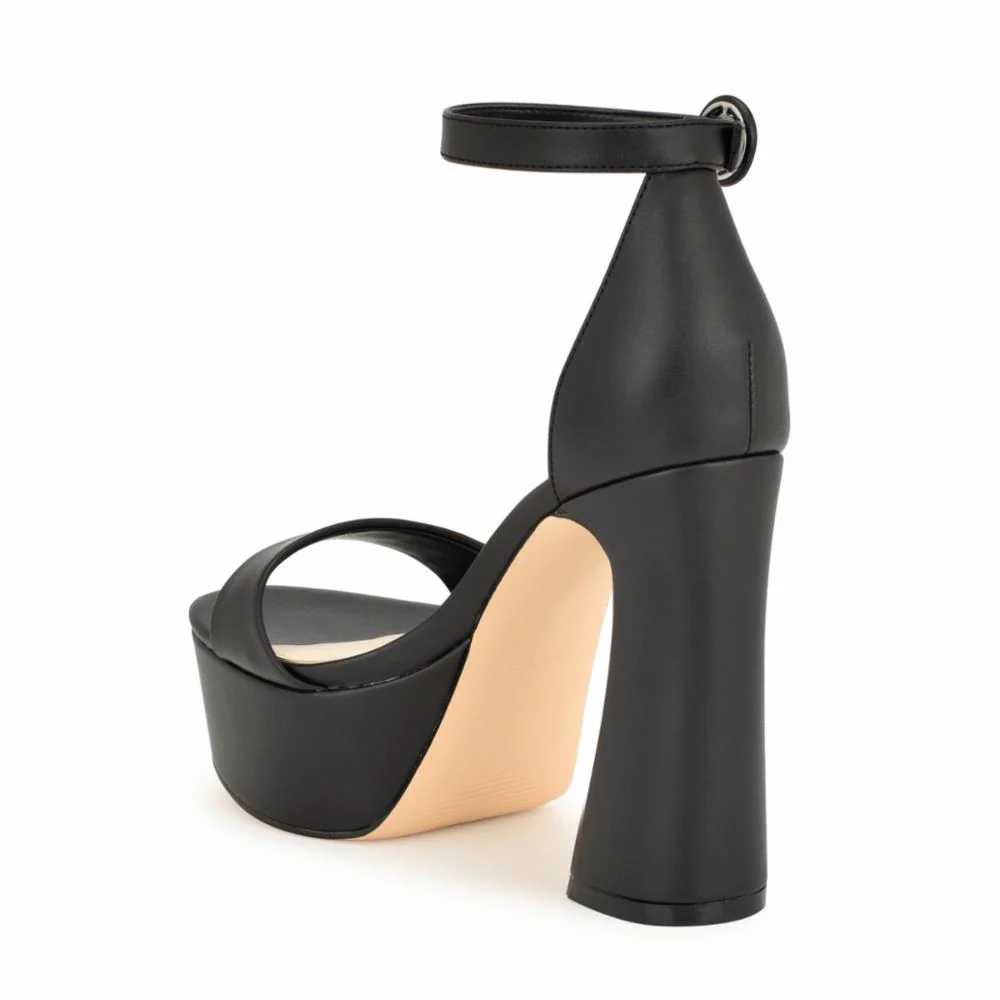 Nine West IVANA3 BLACK SUPER NAPPA PU - Image 3