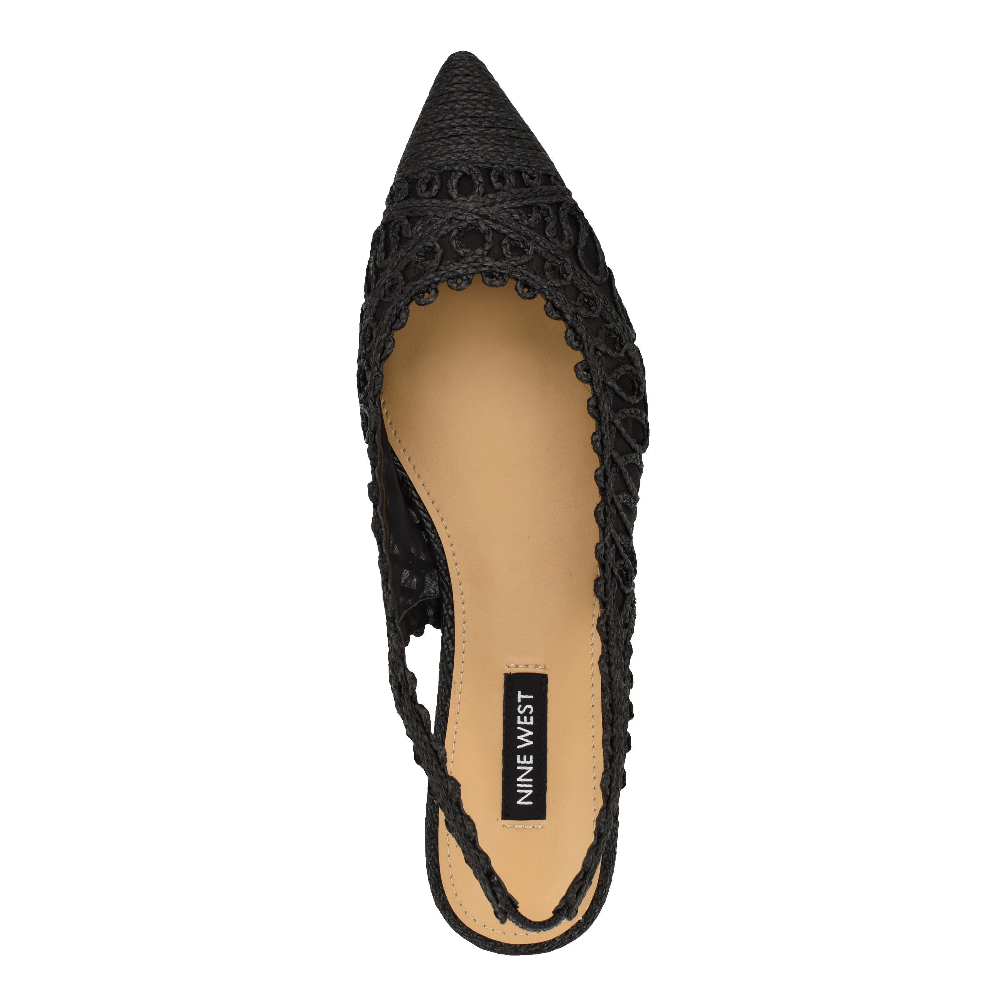 NINE WEST JOVIAS2 BLACK/MESH WOVEN RAFFIA JH25/S - Image 5