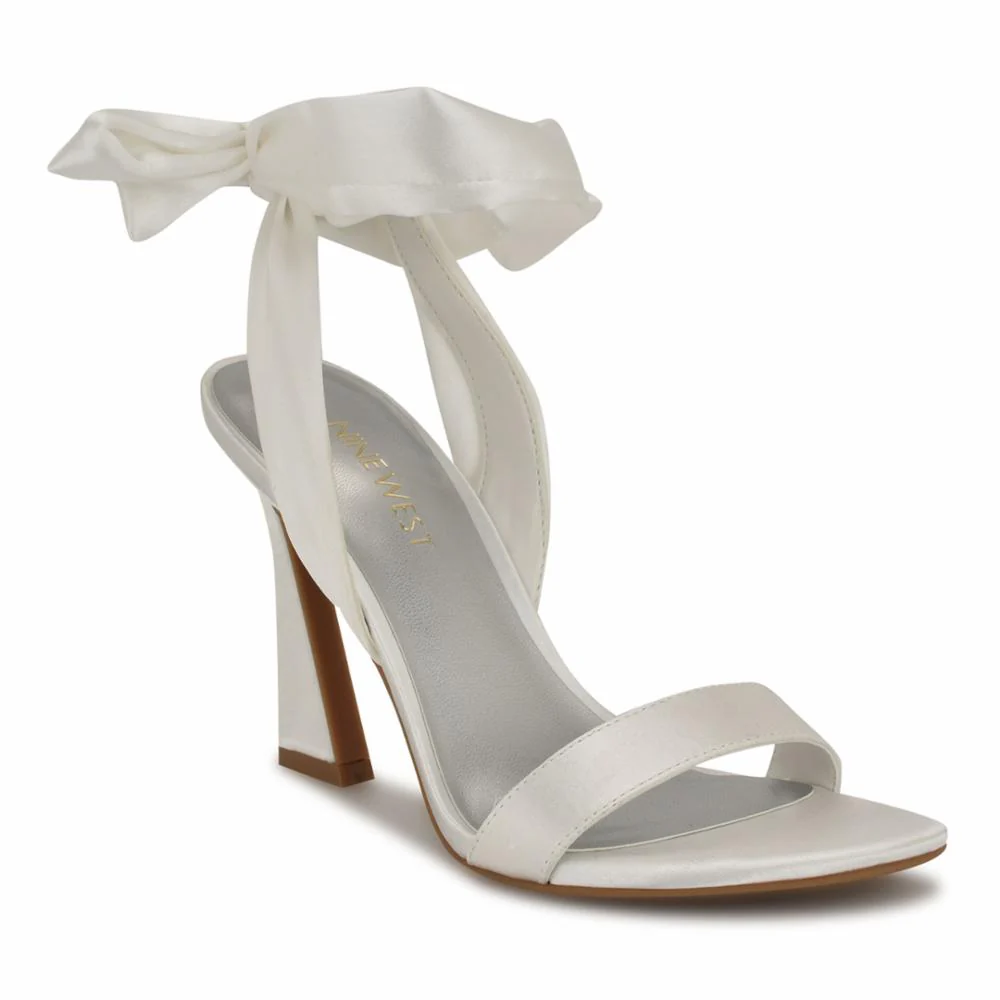 Nine West KALDRA2 WHITE684/CRYSTAL SATIN - Image 2