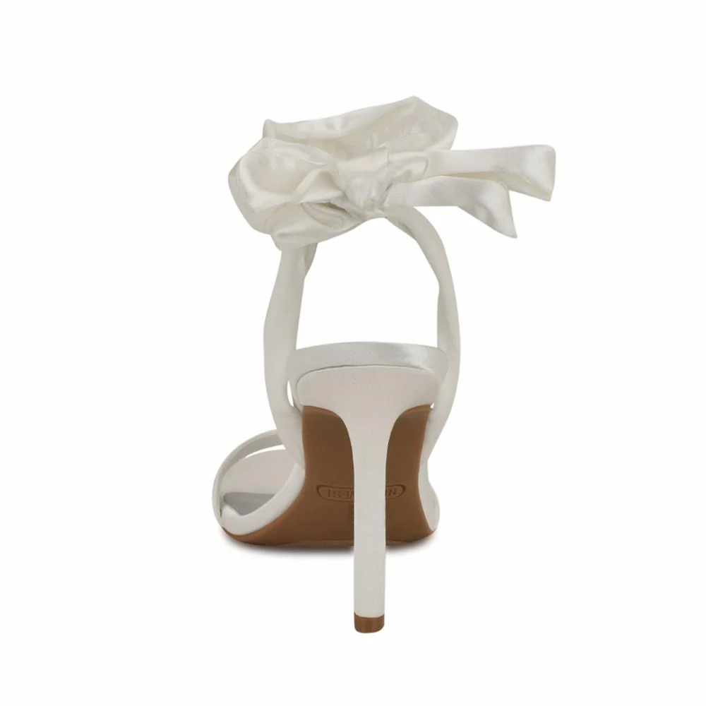 Nine West KALDRA2 WHITE684/CRYSTAL SATIN - Image 3