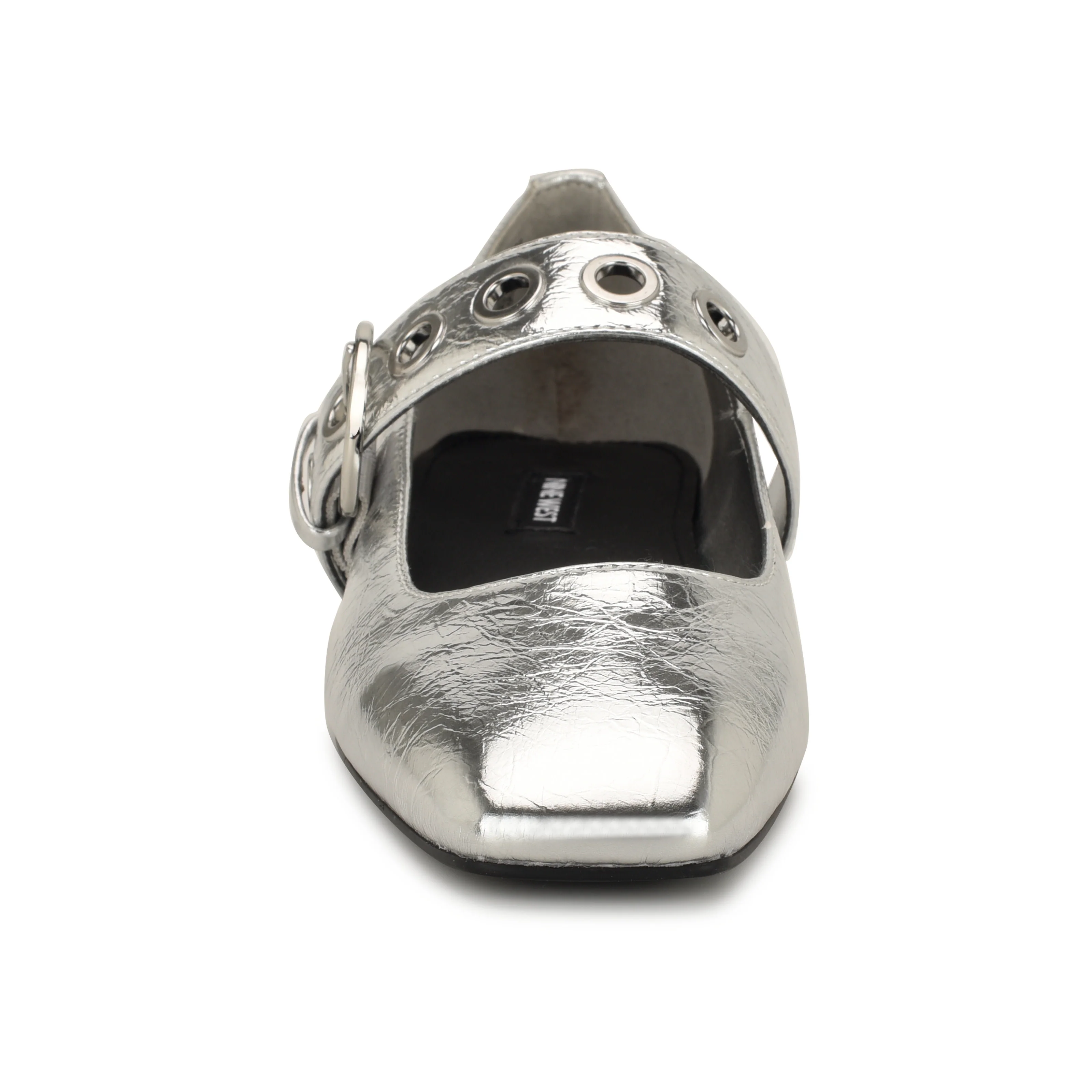 NINE WEST KEBBA3 SILVER/METALLIC CRINKLE PU JC2 - Image 4