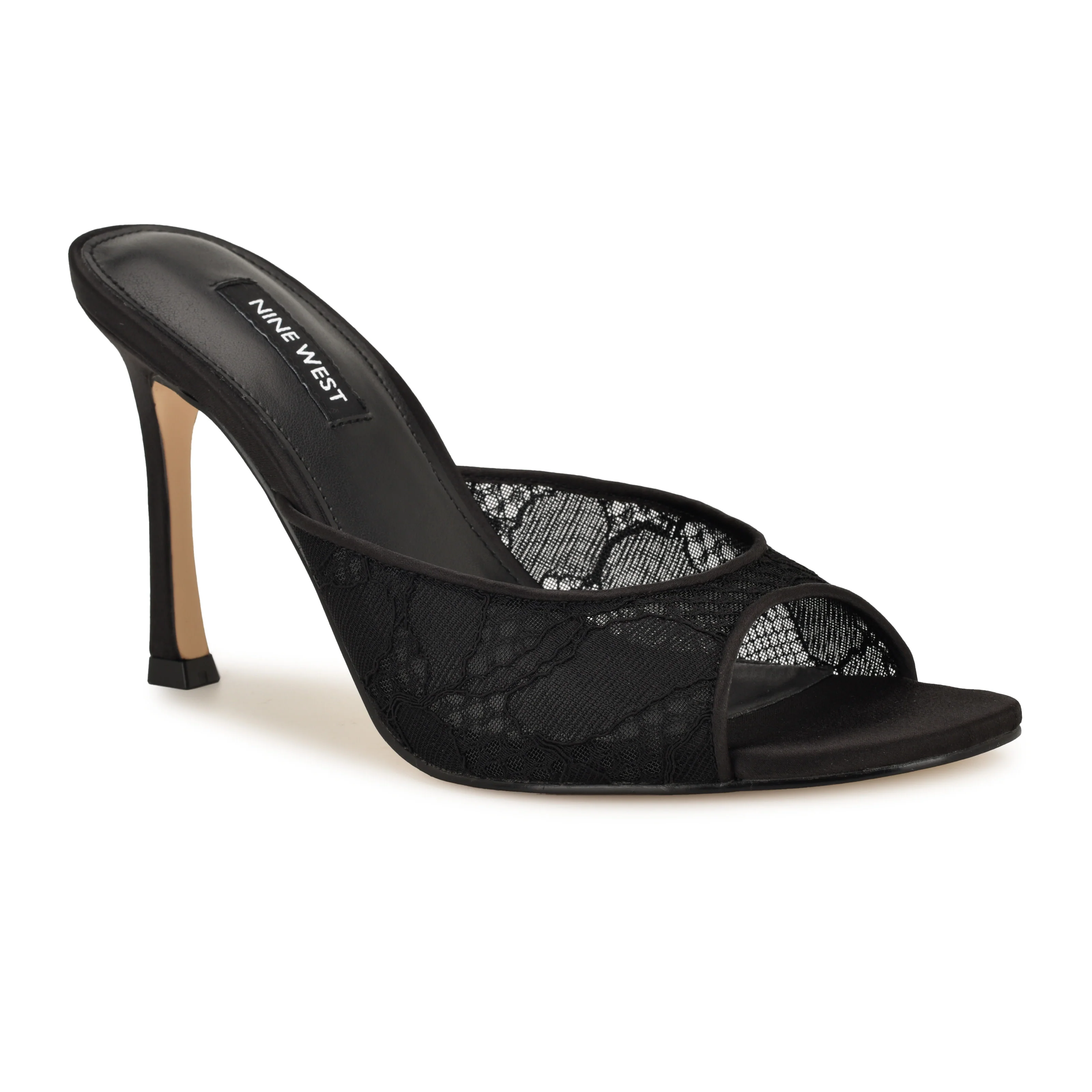 NINE WEST KISCOP2 BLACK BLACK/BLACK/LACE MESH HN - Image 2