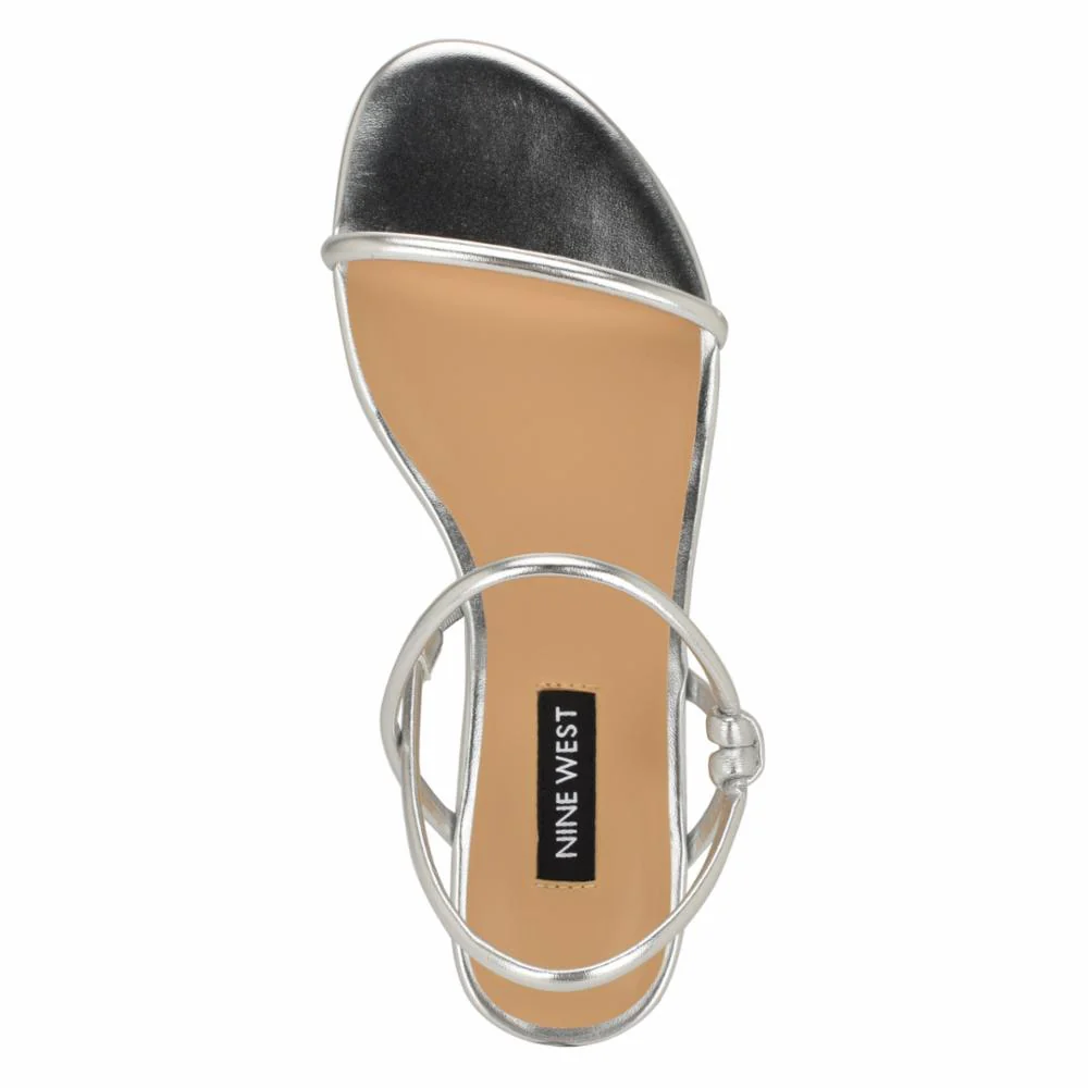 Nine West MAIZY3 SILVER/LAMINATO SOFT PU WITH F - Image 4