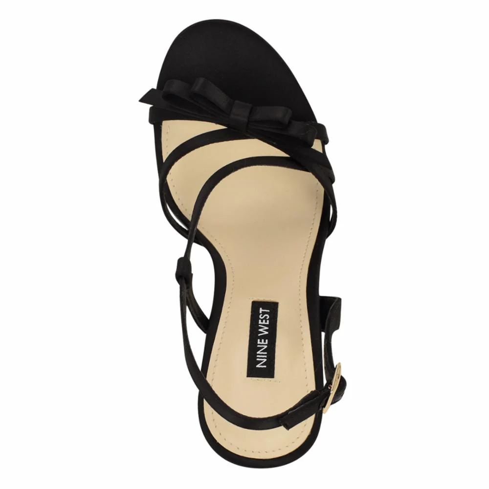 Nine West MARELLA2 BLACK/CRYSTAL SATIN - Image 4