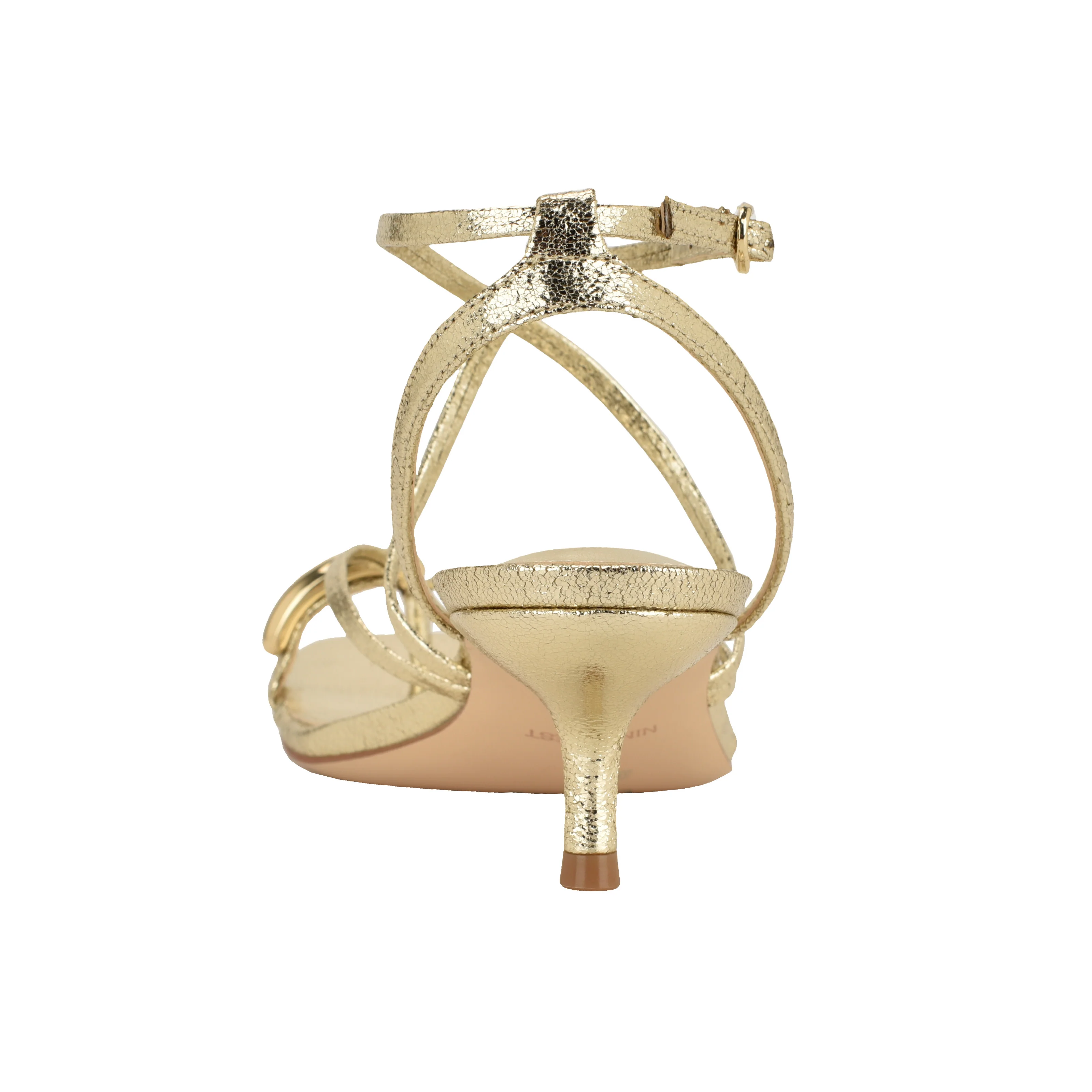 NINE WEST MAYS3 GOLD58684/METALLIC CRACKLE PU - Image 3