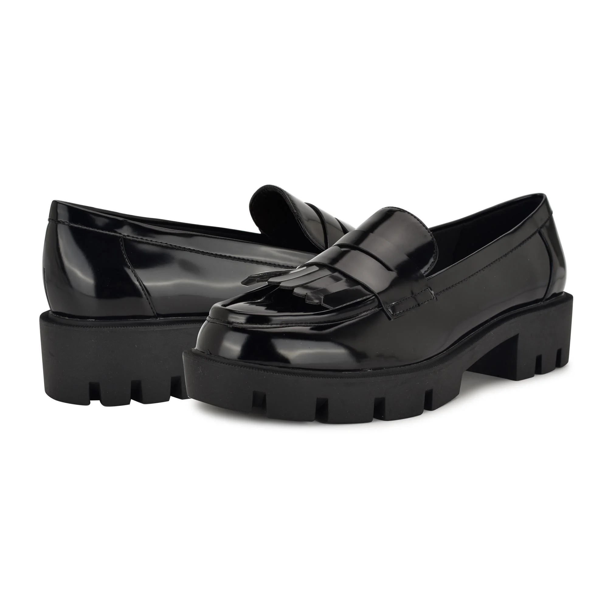 Nine West MISSA3 BLACK/JC MATTE BOX PATENT PU - Image 5