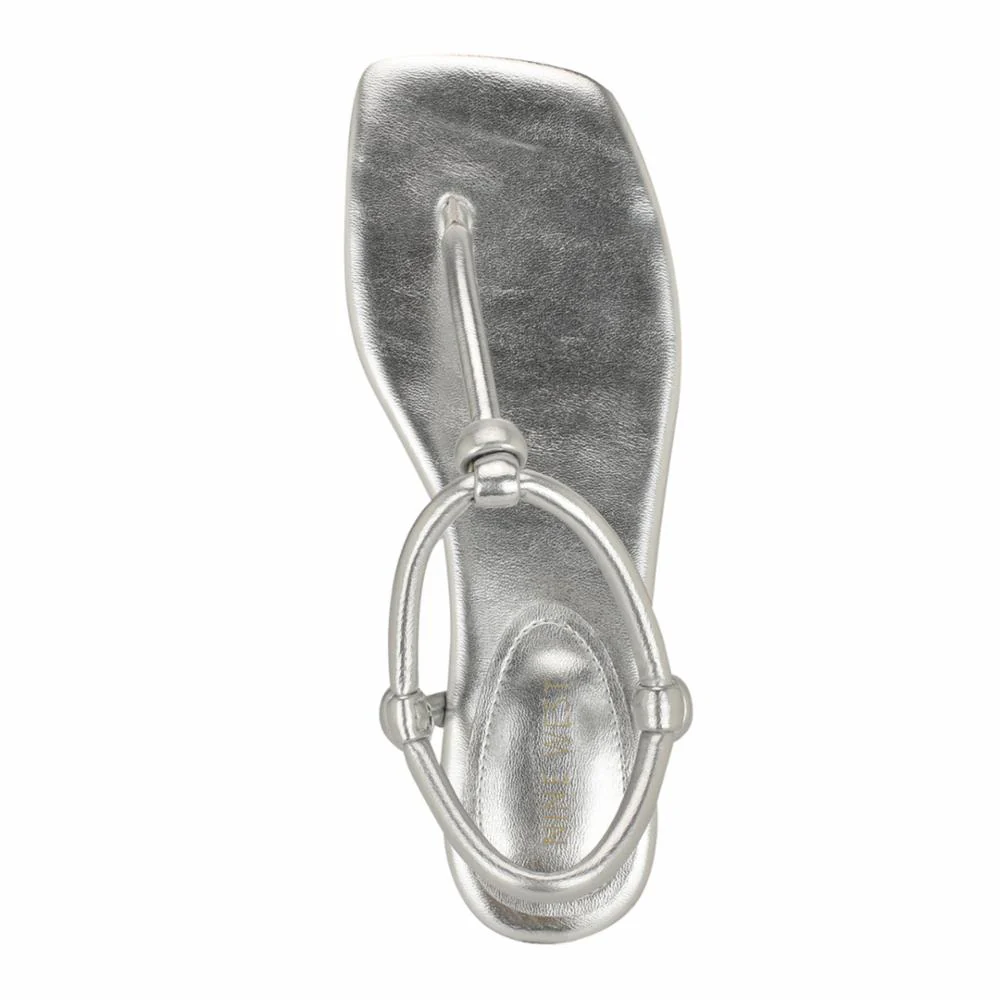Nine West NORTNY3 SILVER/METALLIC SOFT GRAIN NAP - Image 4