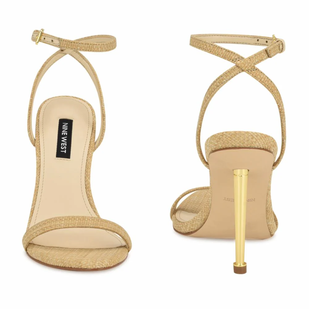 Nine West REINA2 LT NATURAL/WOVEN RAFFIA JH23-S - Image 4