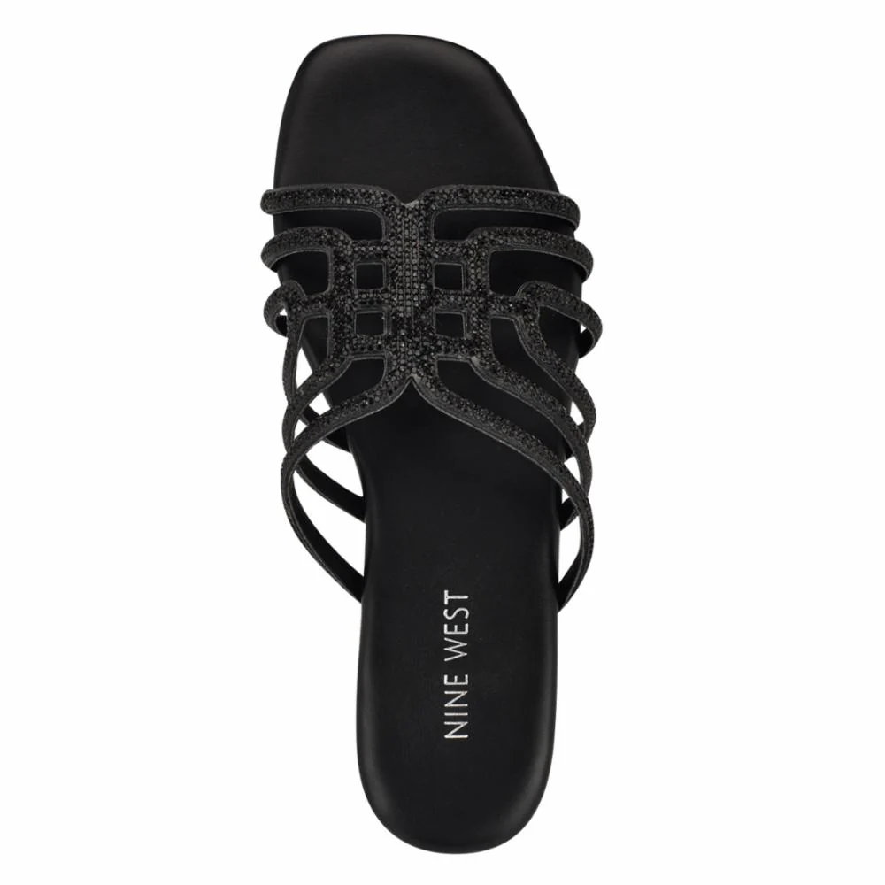 Nine West TIMY5 JET+CLEAR/BLACK/GLASS STONES+H - Image 4