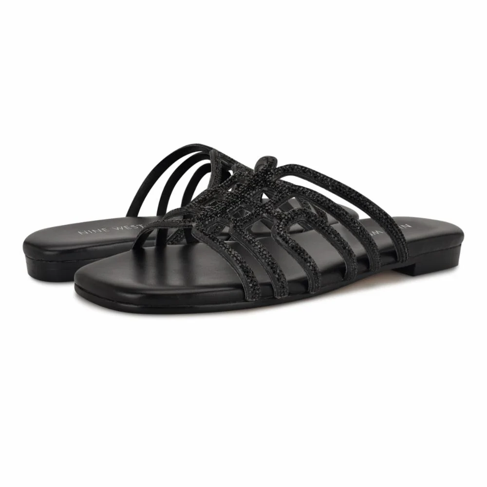 Nine West TIMY5 JET+CLEAR/BLACK/GLASS STONES+H - Image 6