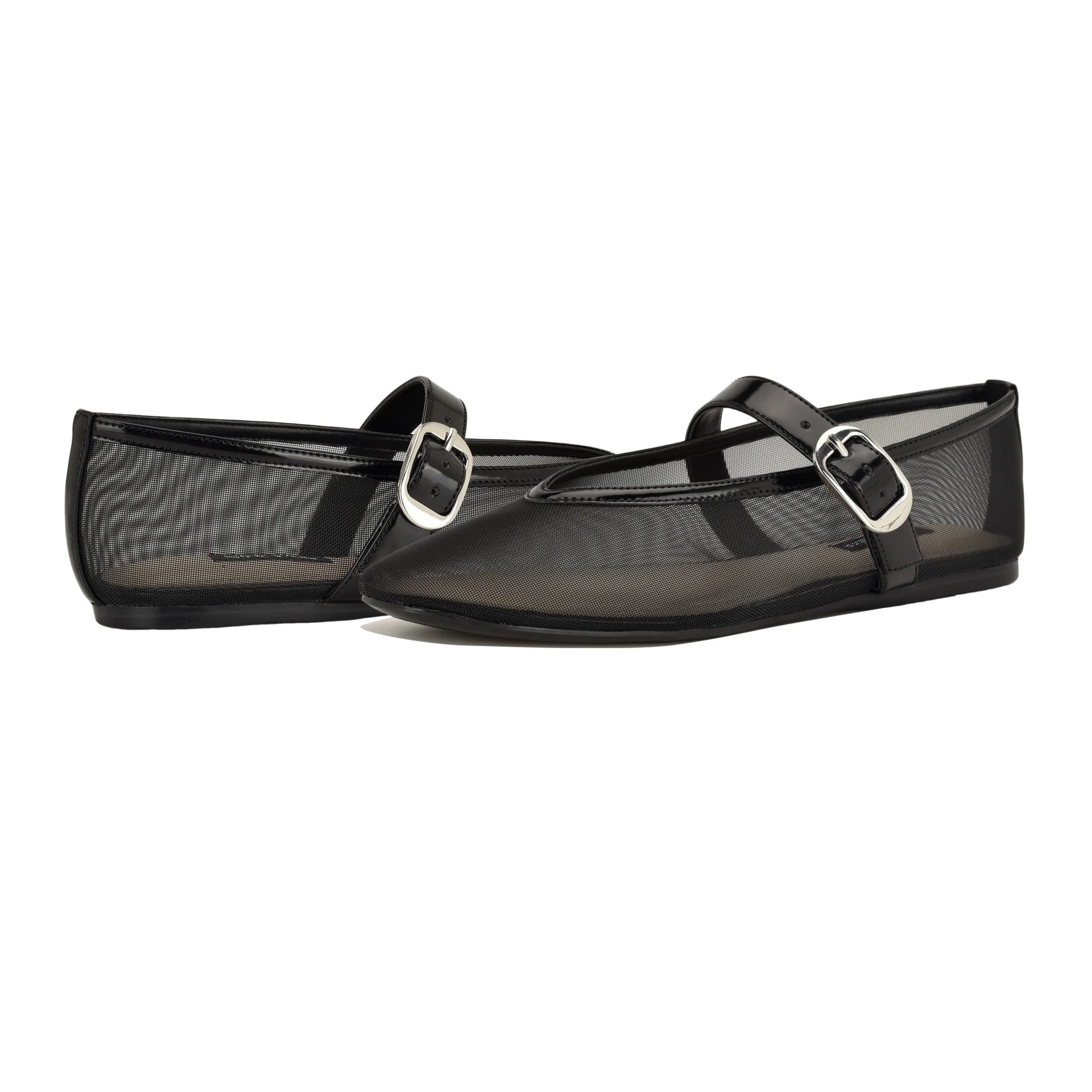 NINE WEST VANCEEN2 BLACK/BLACK/FINE MESH/JC MATTE - Image 6