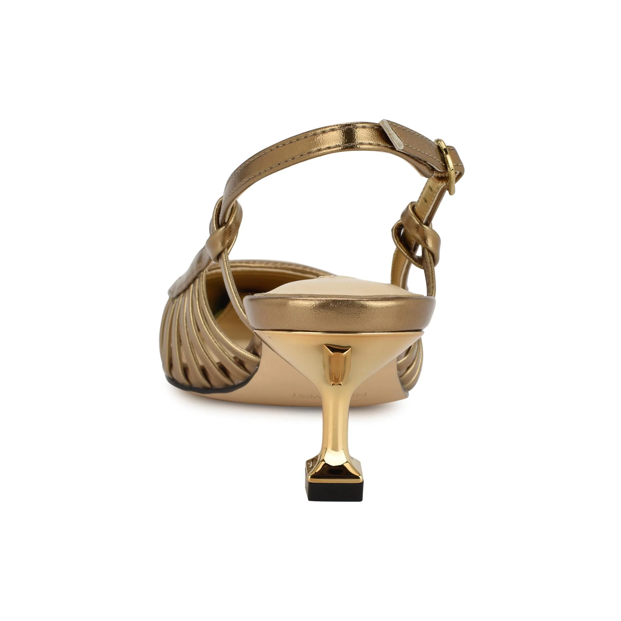 Nine West WHITT3 DK GOLD20/LAMINATO SOFT PU WIT - Image 3