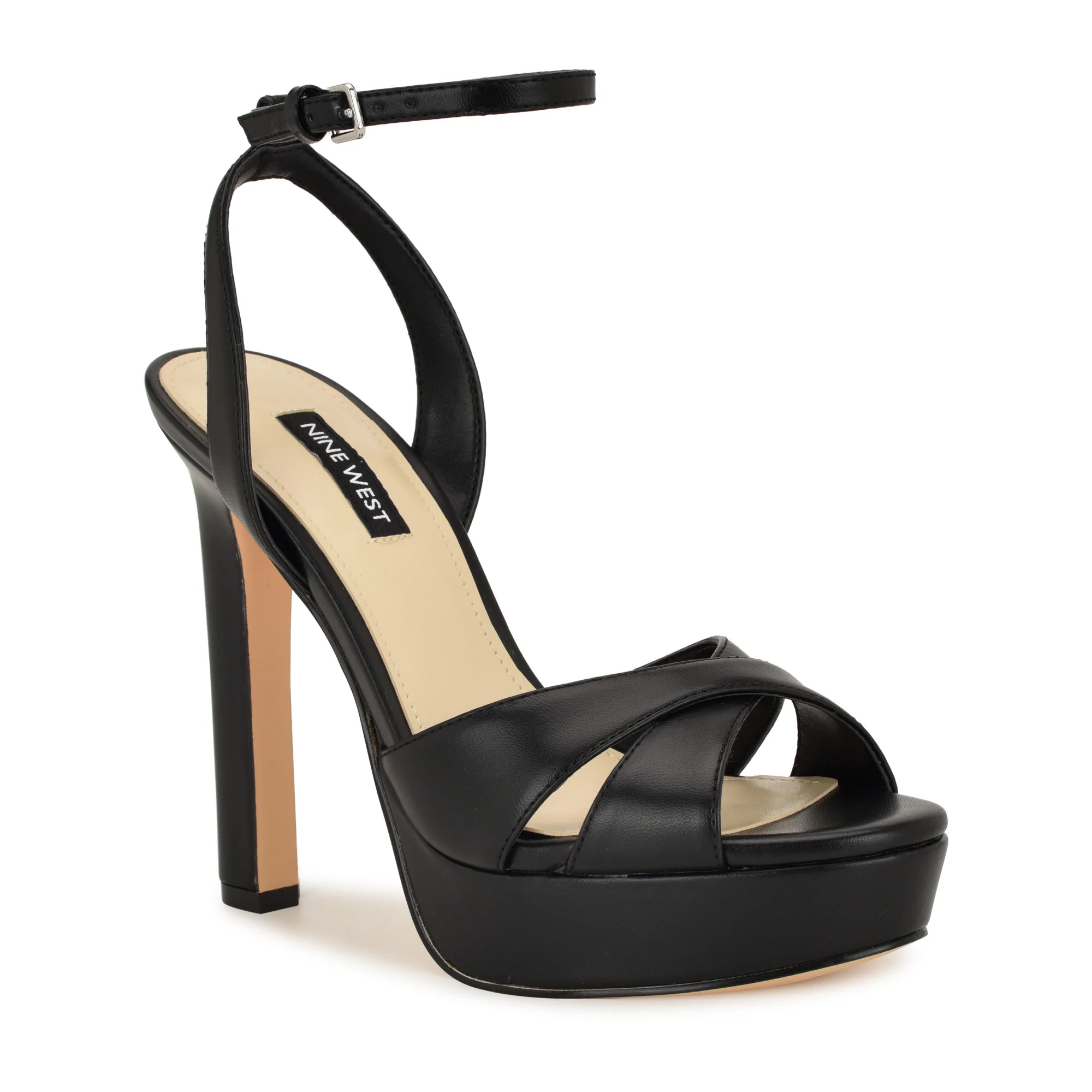 NINE WEST WILDA3 BLACK/SUPER NAPPA PU - Image 2