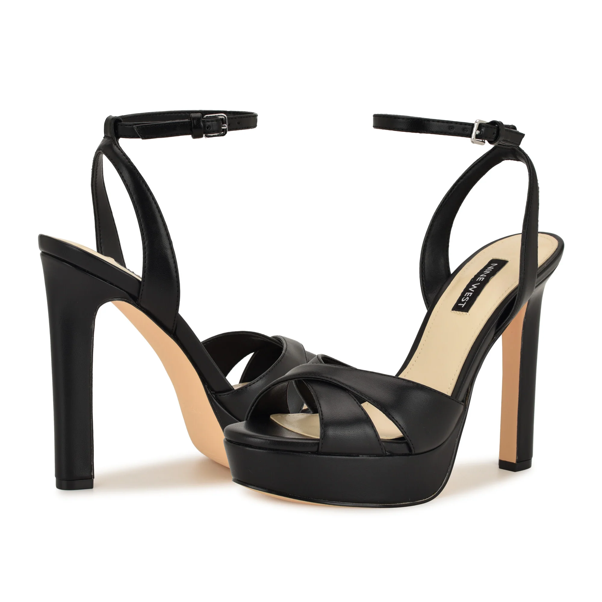 NINE WEST WILDA3 BLACK/SUPER NAPPA PU - Image 6